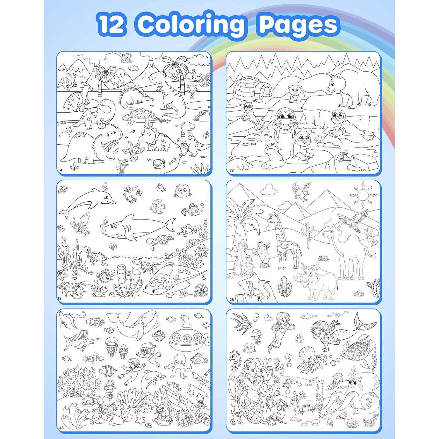 Libro de Stickers D-FantiX para Niños 3-8 Años, 500+ Stickers