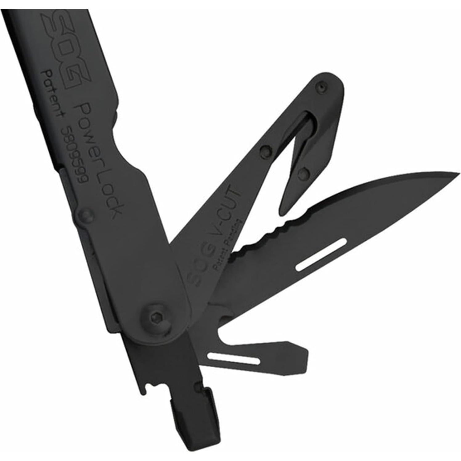 Multi-herramienta SOG PowerLock V-Cutter 18 en 1 Negra