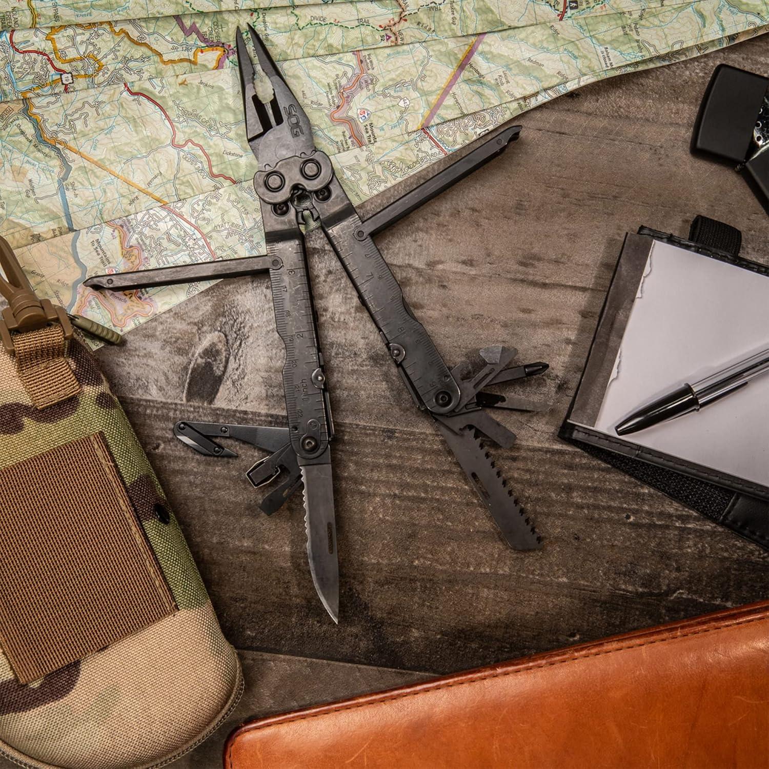 Multi-herramienta SOG PowerLock V-Cutter 18 en 1 Negra