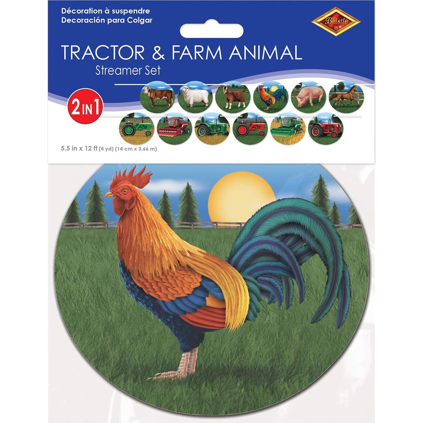 Paquete de 2 Juegos de Streamers de Granja Beistle 53522