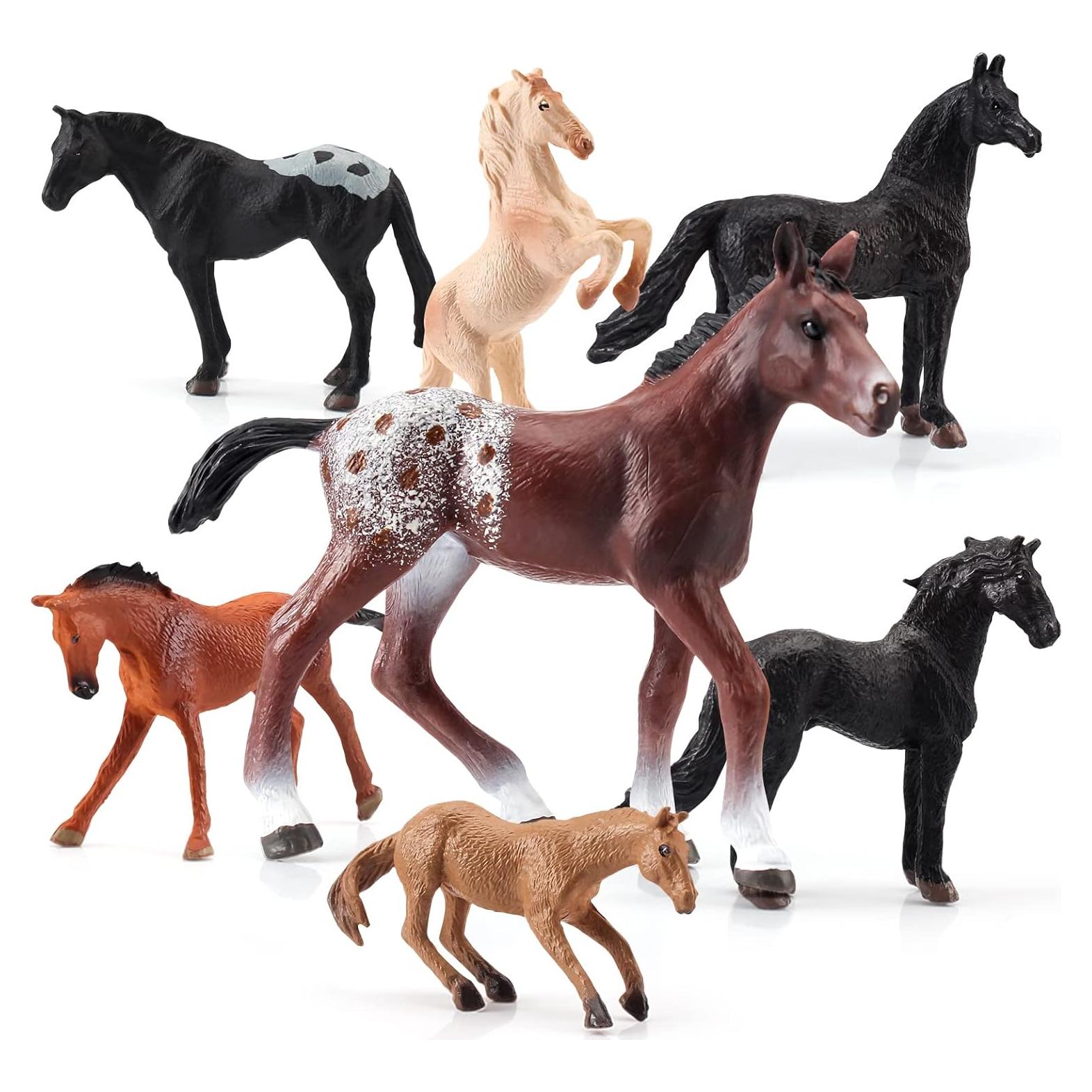 Set de 7 Figuras de Caballos Miniatura BRETOYIN Juguete