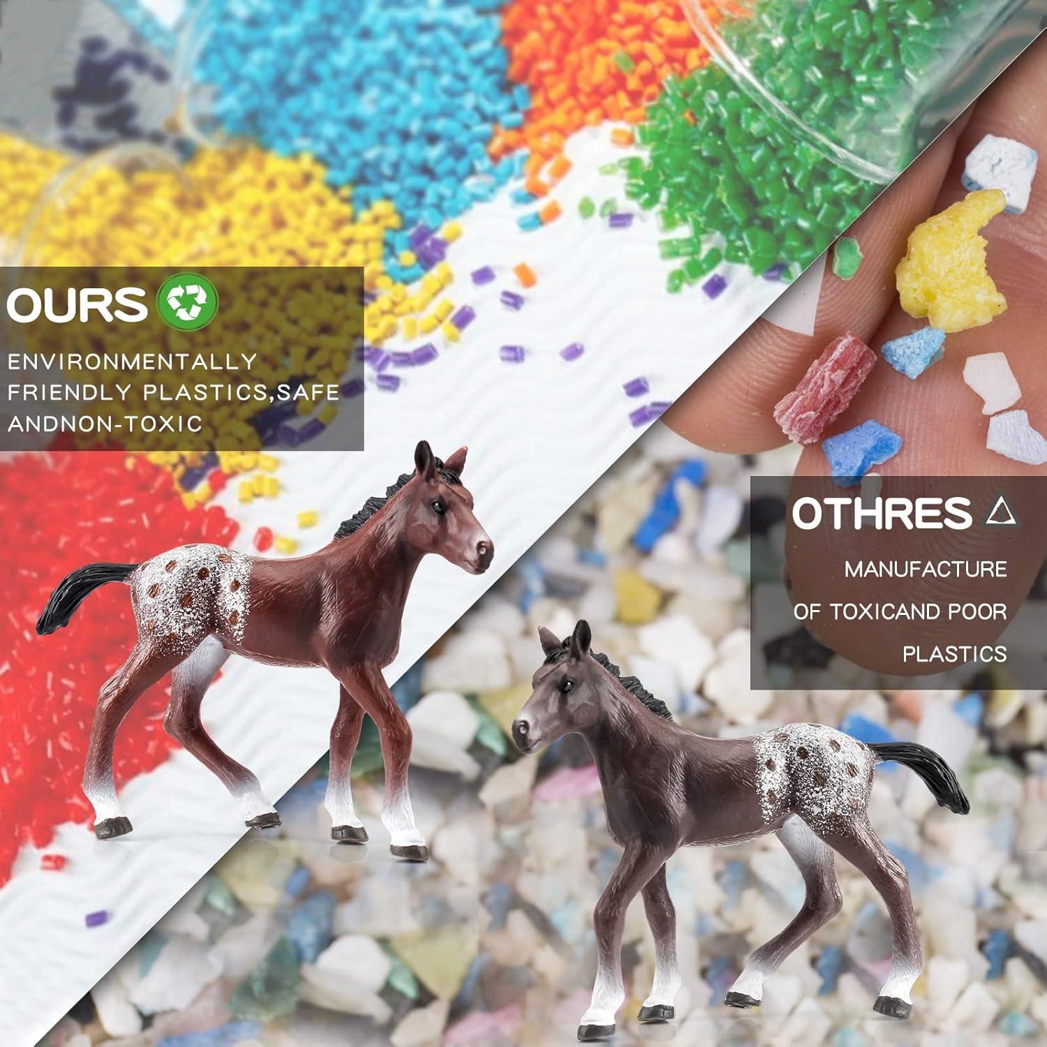 Set de 7 Figuras de Caballos Miniatura BRETOYIN Juguete