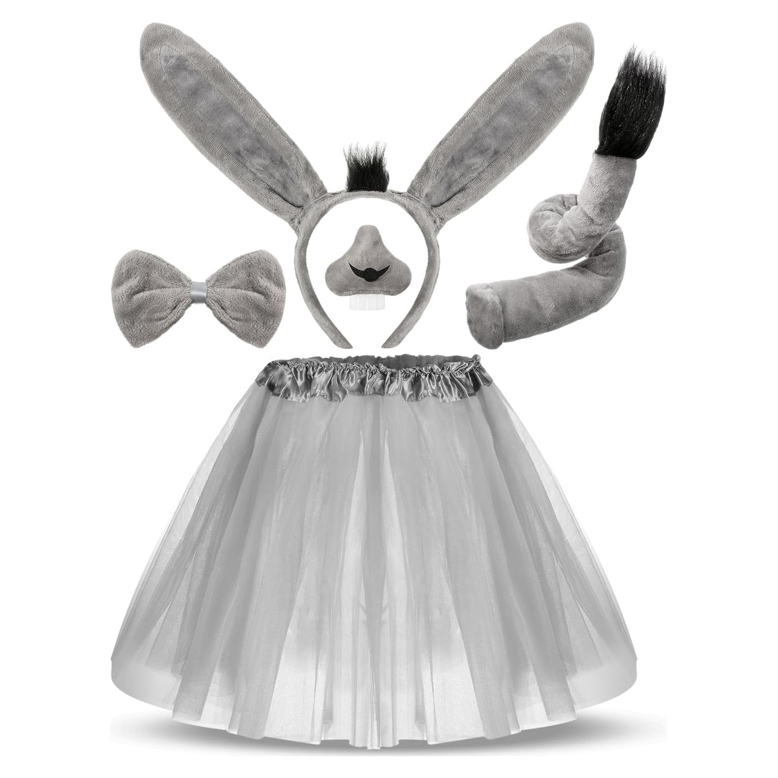 Disfraz de Burro para Niñas Geyoga con Tutu y Accesorios