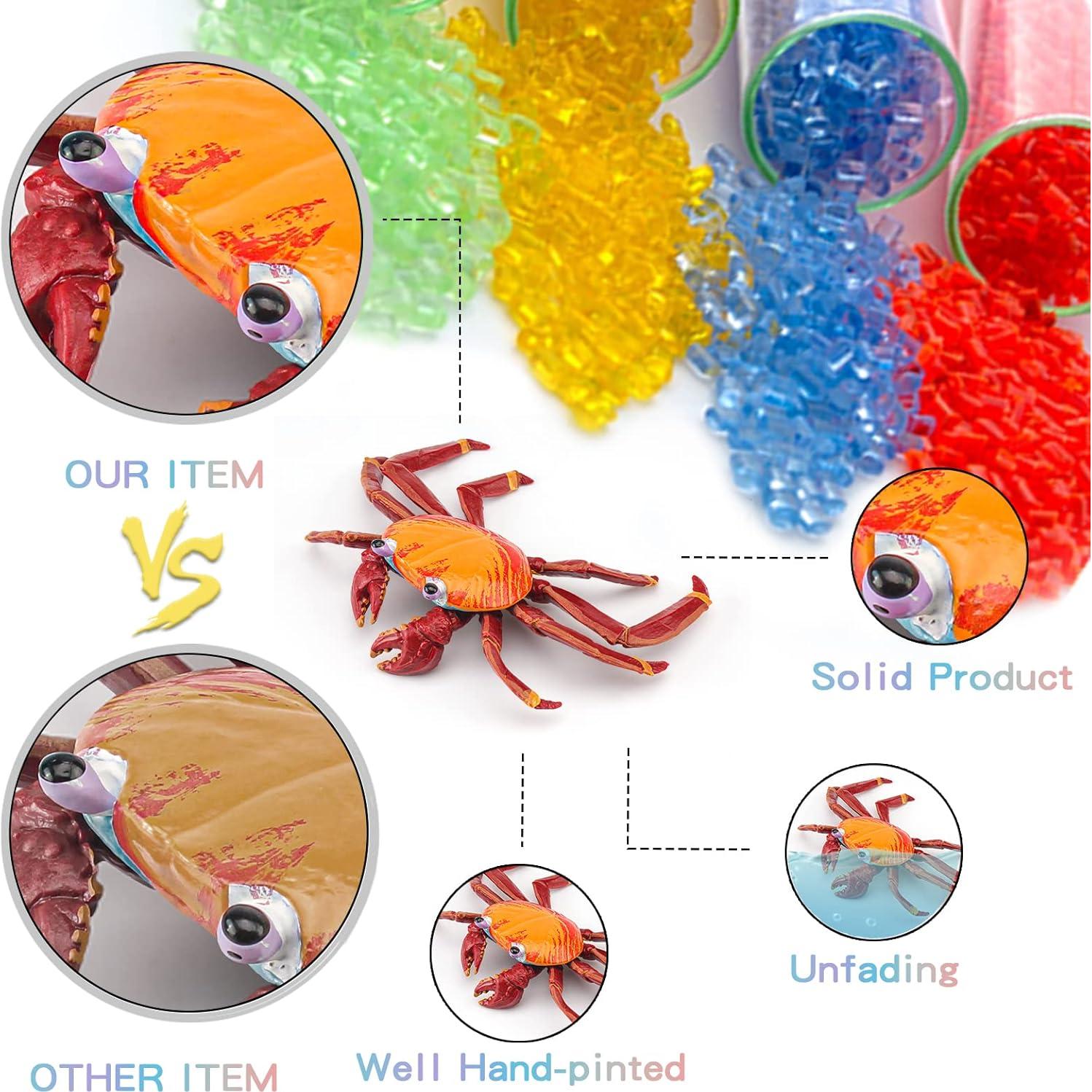 Figurita Cangrejo Hermitaño LC JoyCre 13 cm Juguete Realista