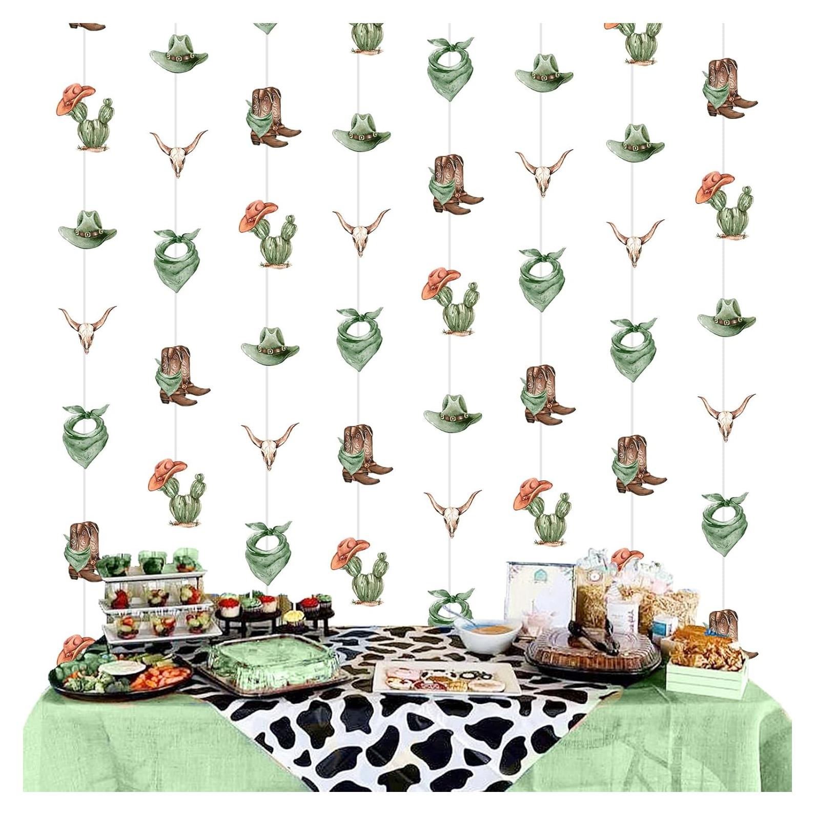 Guirnalda de Vaquero Kreatwow Verde Salvia 2m para Fiesta