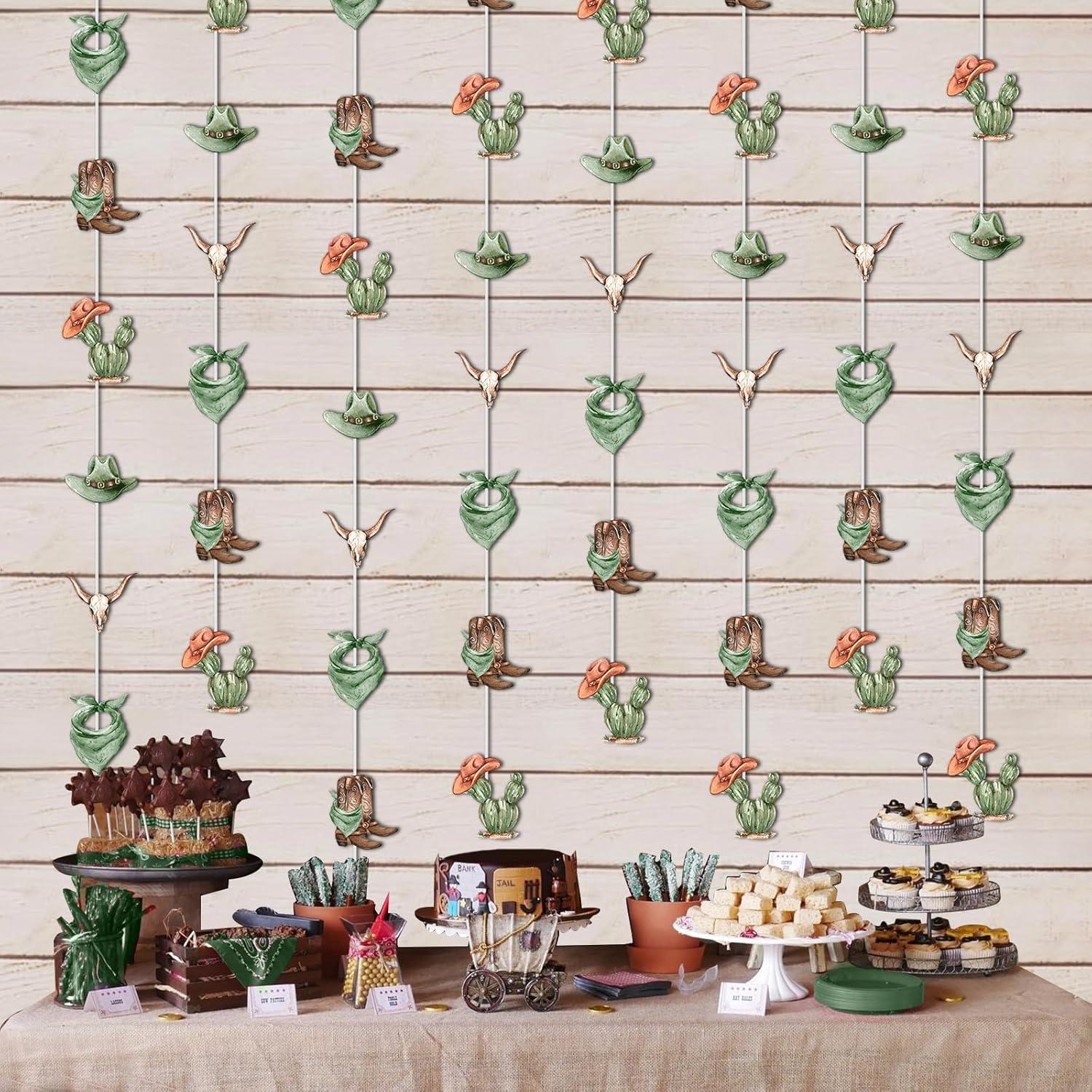 Guirnalda de Vaquero Kreatwow Verde Salvia 2m para Fiesta