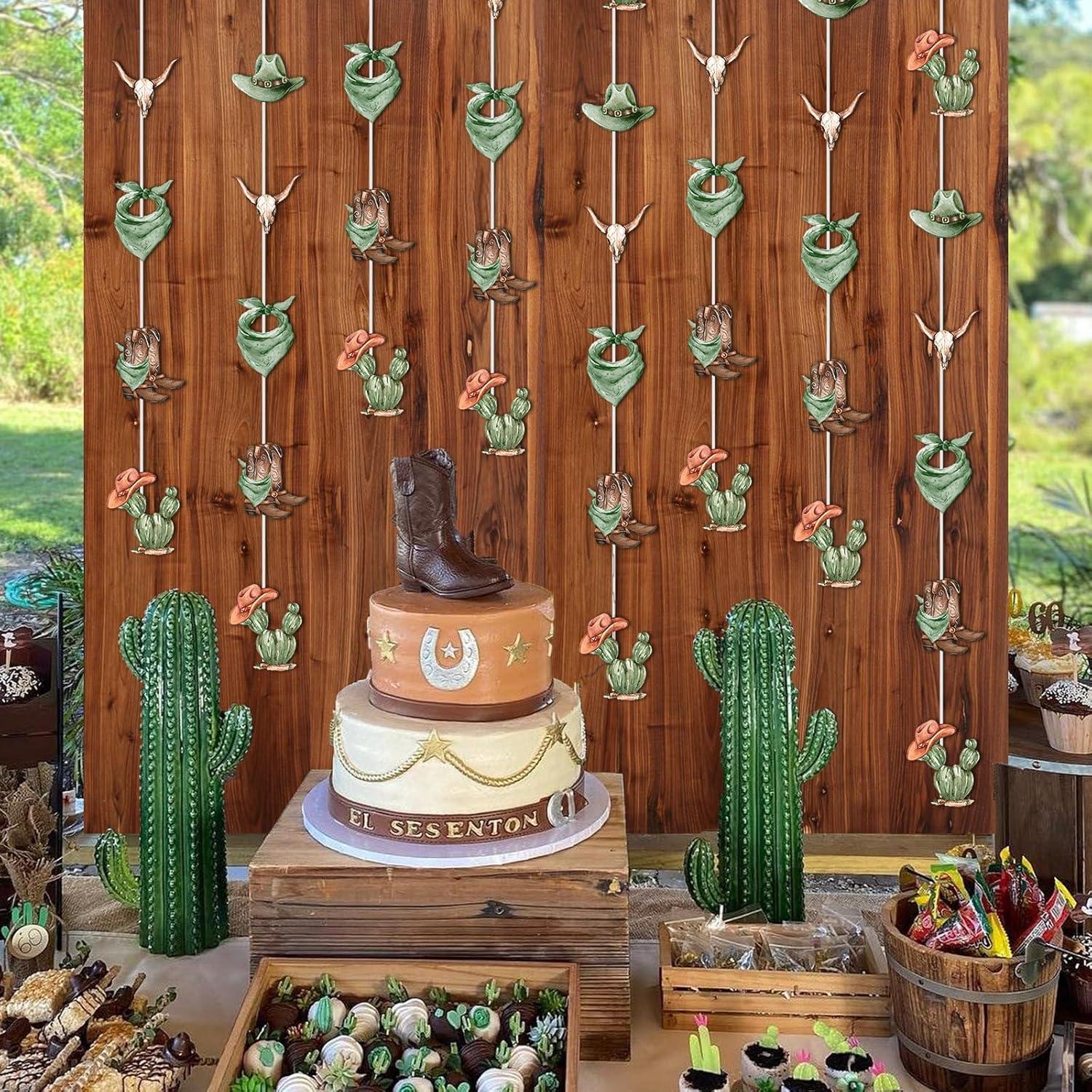 Guirnalda de Vaquero Kreatwow Verde Salvia 2m para Fiesta