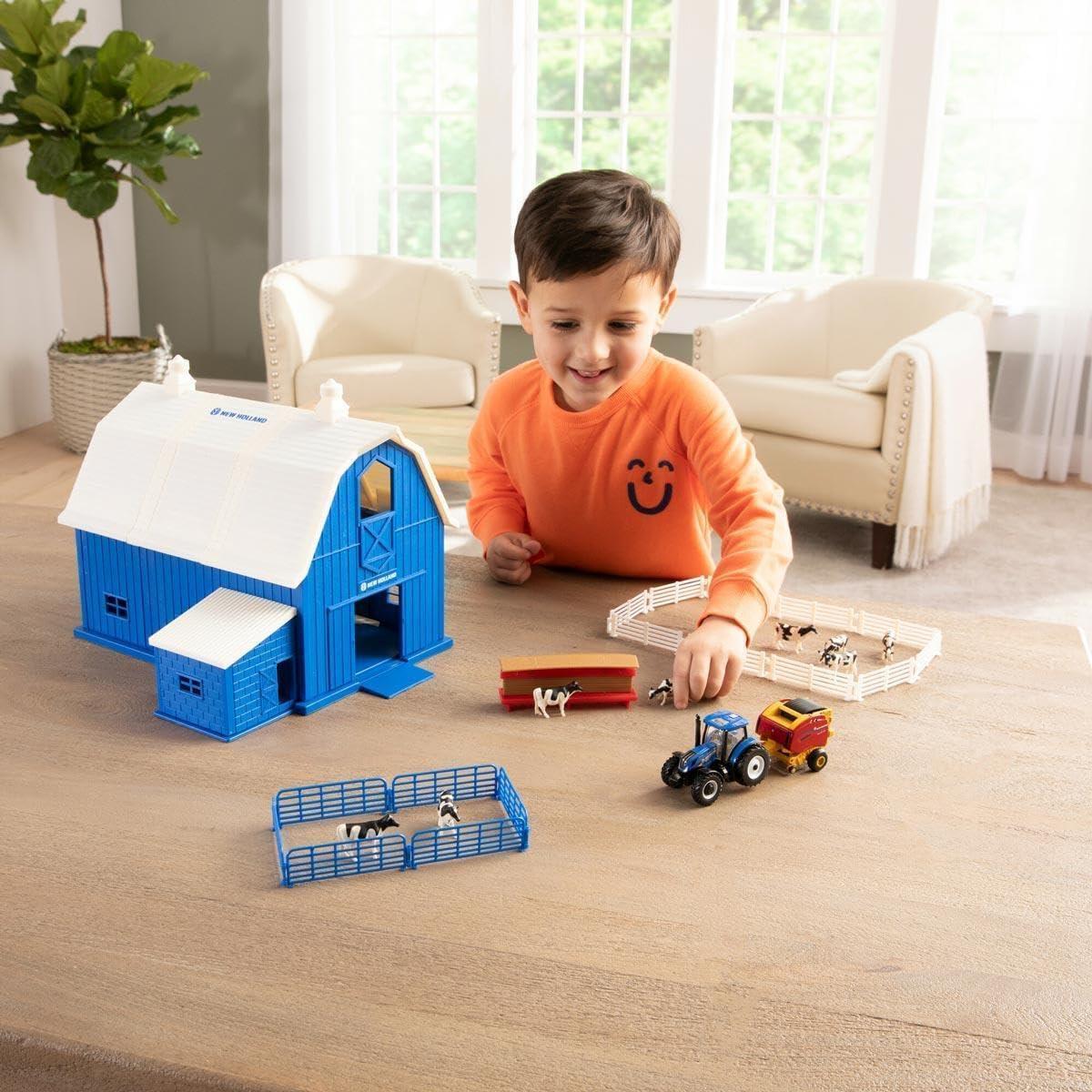 Conjunto Granja Lechera Camión 1:64 Tractor T6.165