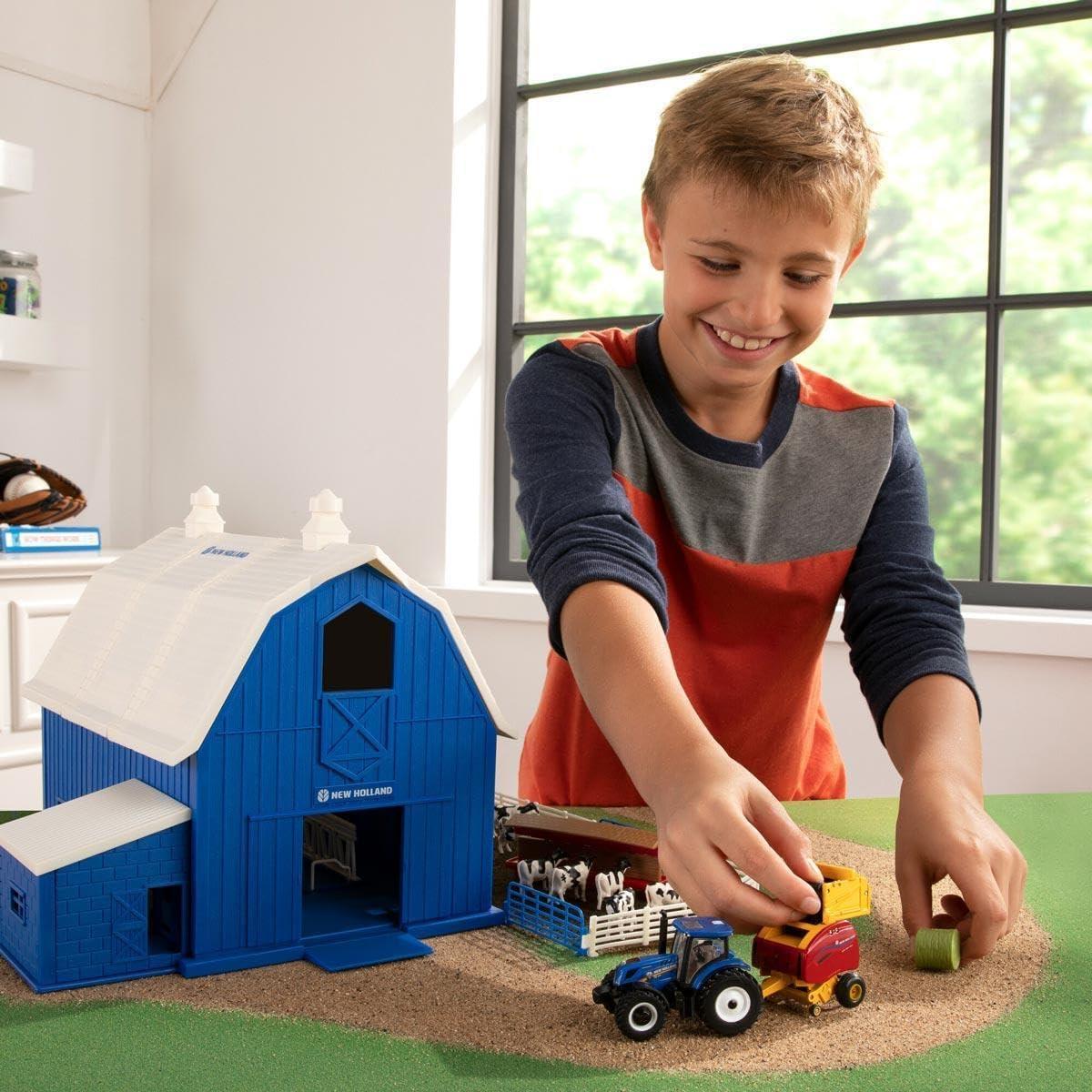 Conjunto Granja Lechera Camión 1:64 Tractor T6.165