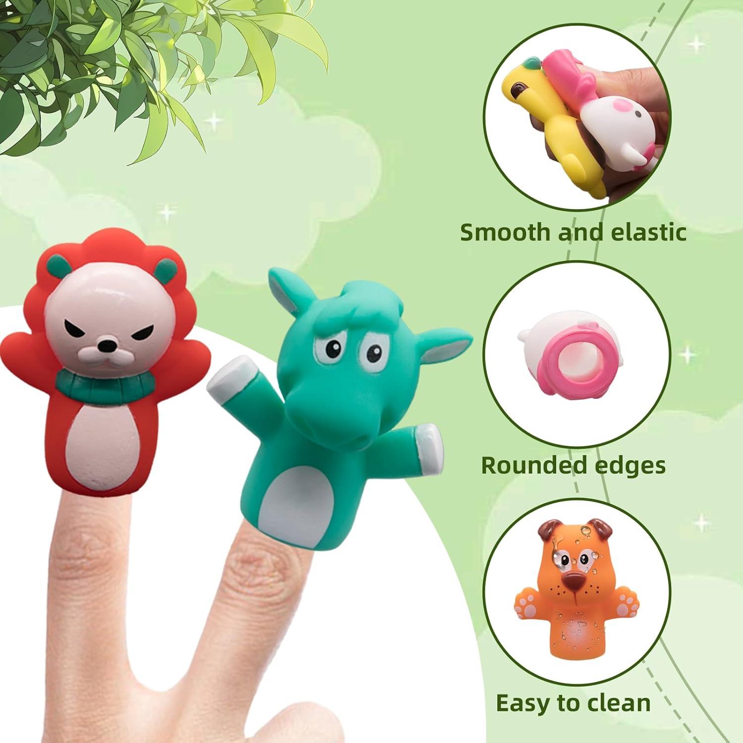 10 Títeres de Dedos de Animales de Granja Kiddisie