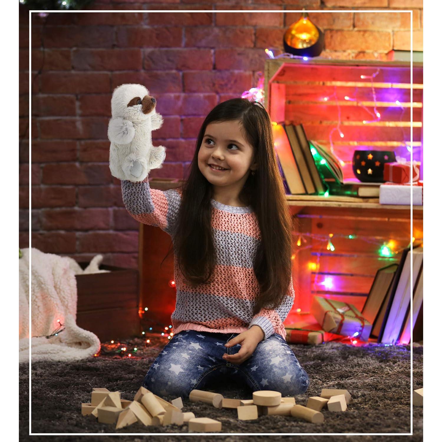 Títere de Peluche Perezoso DolliBu 24x15x10 cm Juguete