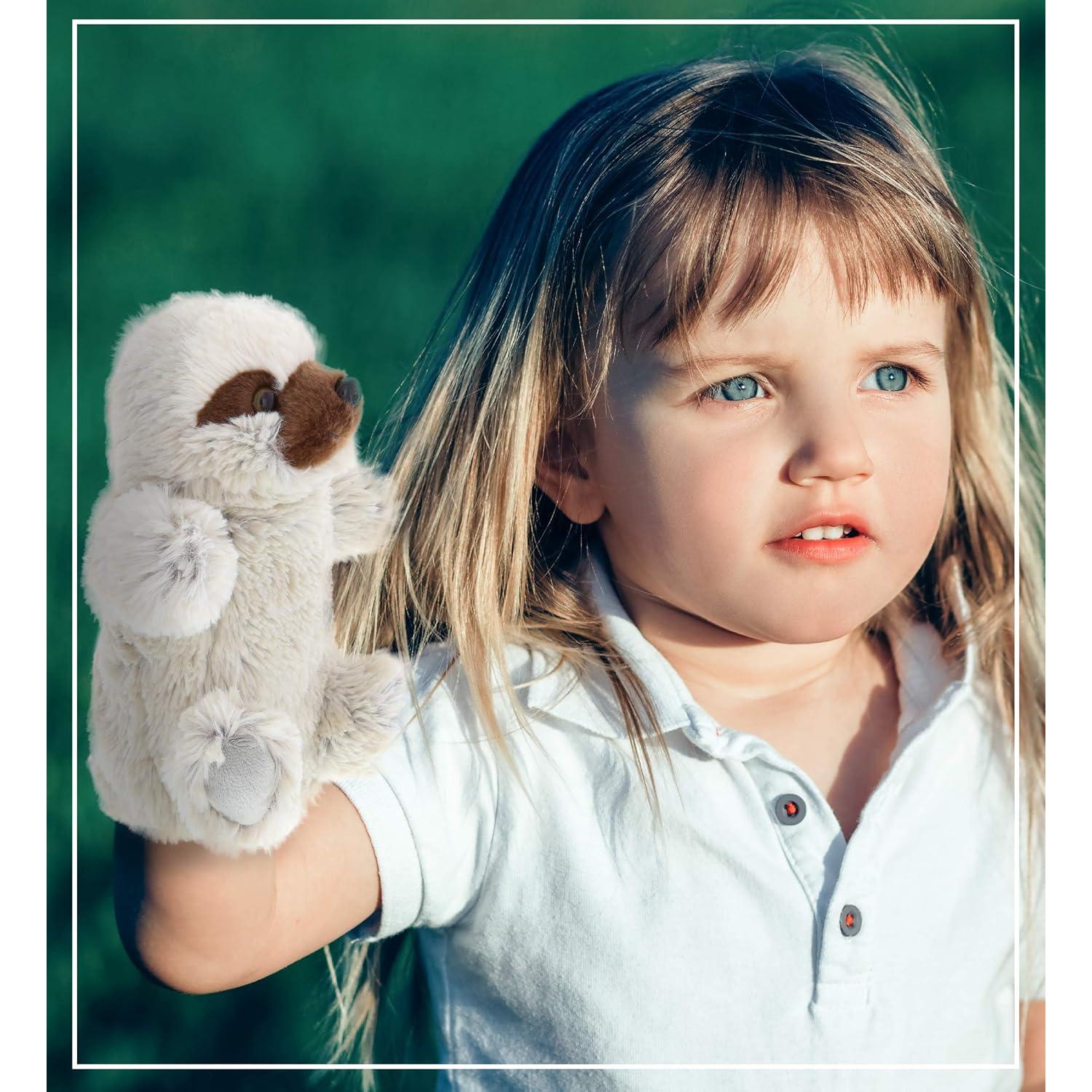 Títere de Peluche Perezoso DolliBu 24x15x10 cm Juguete