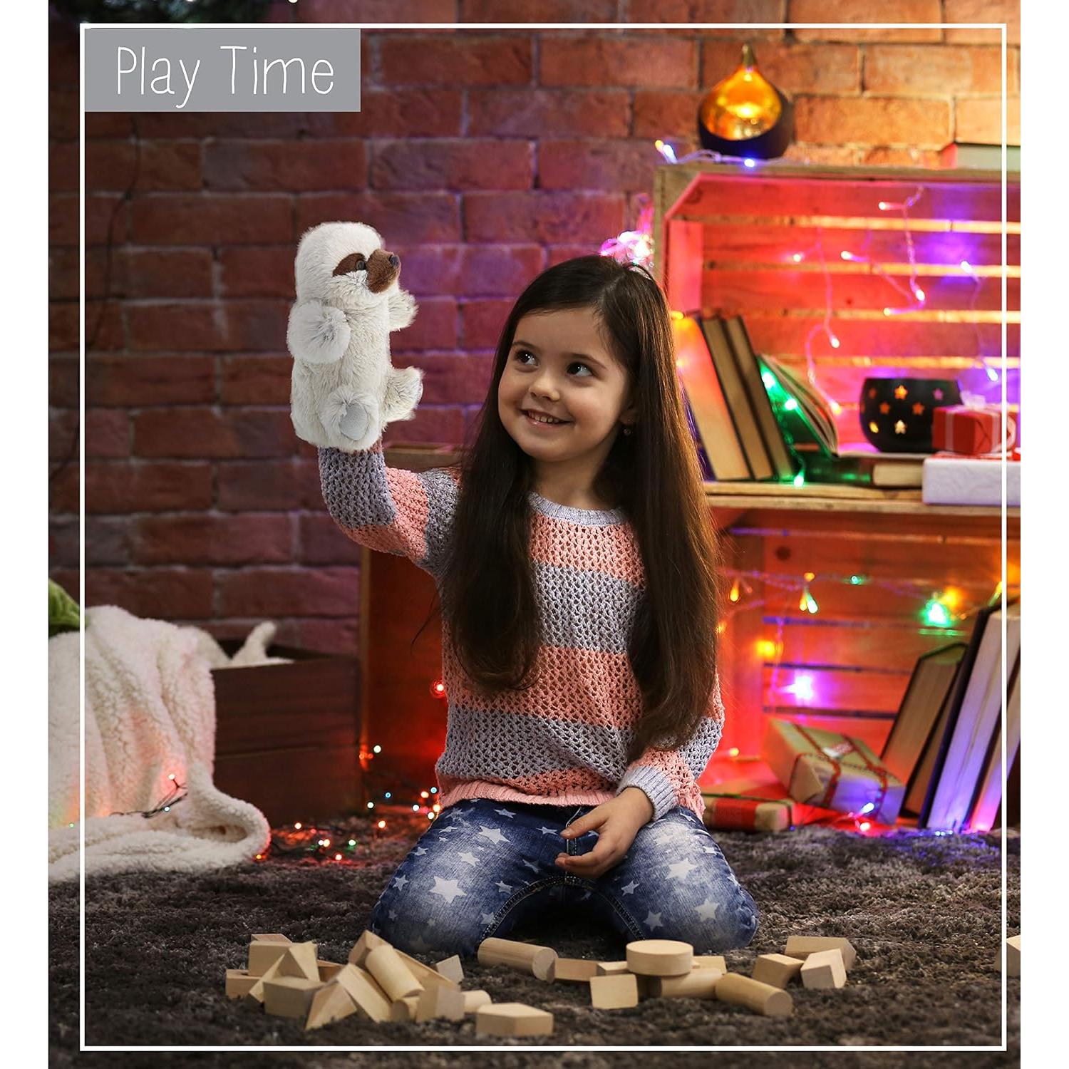 Títere de Peluche Perezoso DolliBu 24x15x10 cm Juguete