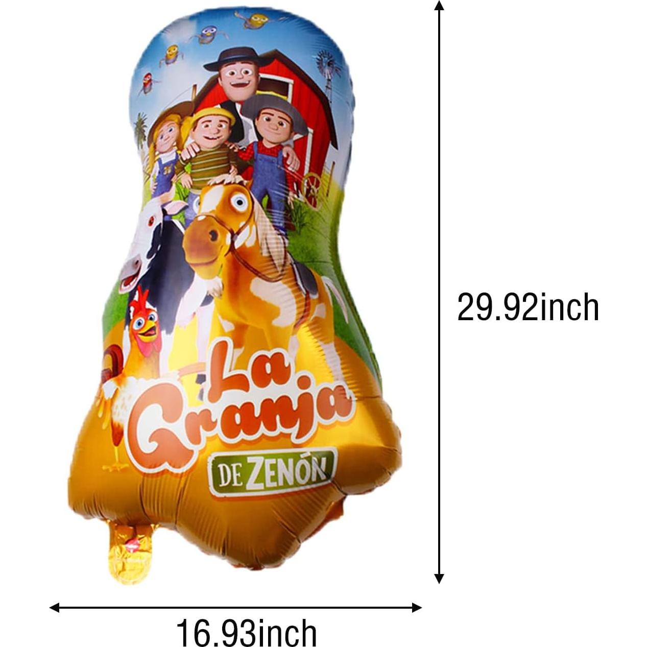 6PCS Farm Animals Foil Balloons for Kids Birthday & Baby Shower - Farm Animals Theme Party Decorations