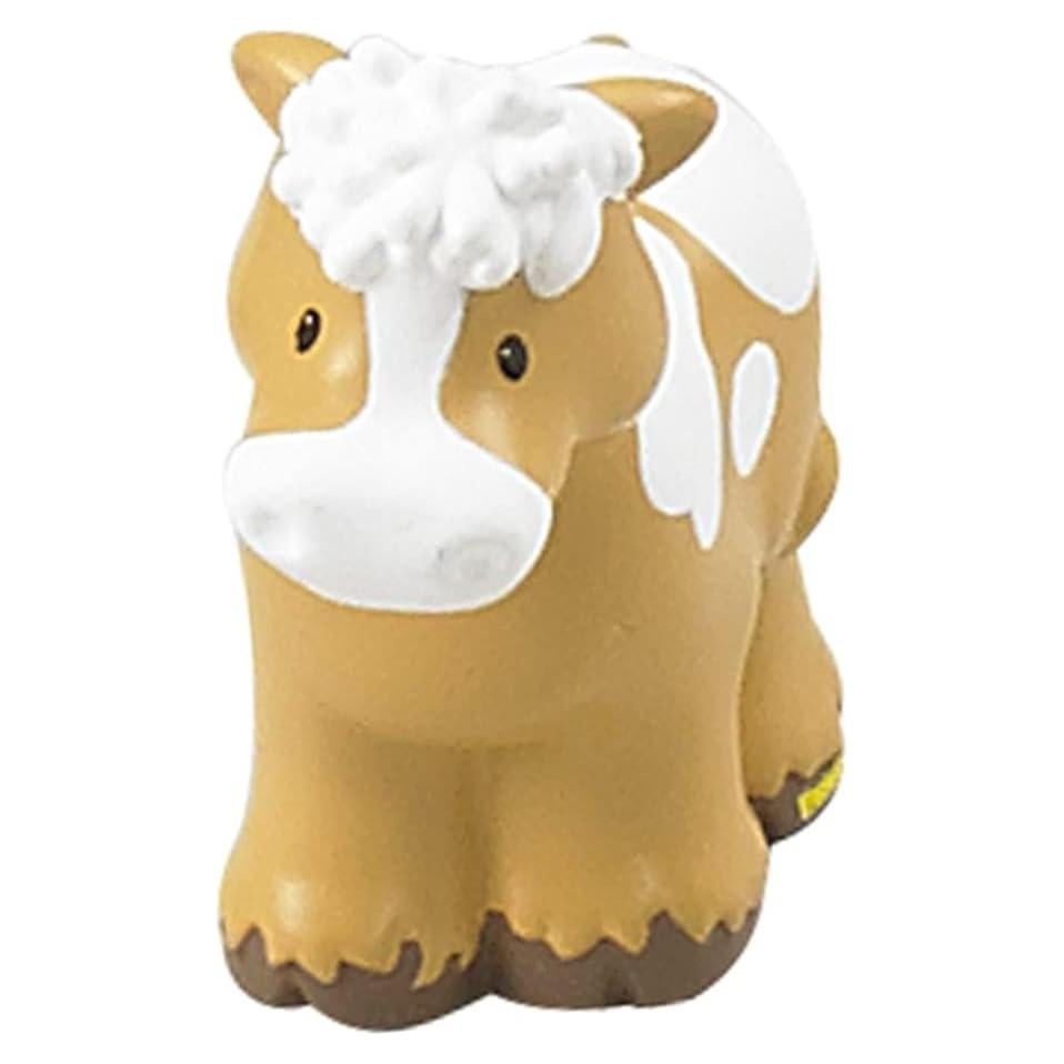 Figura de Vaca Marrón y Blanca Mattel CBG45 Reemplazo