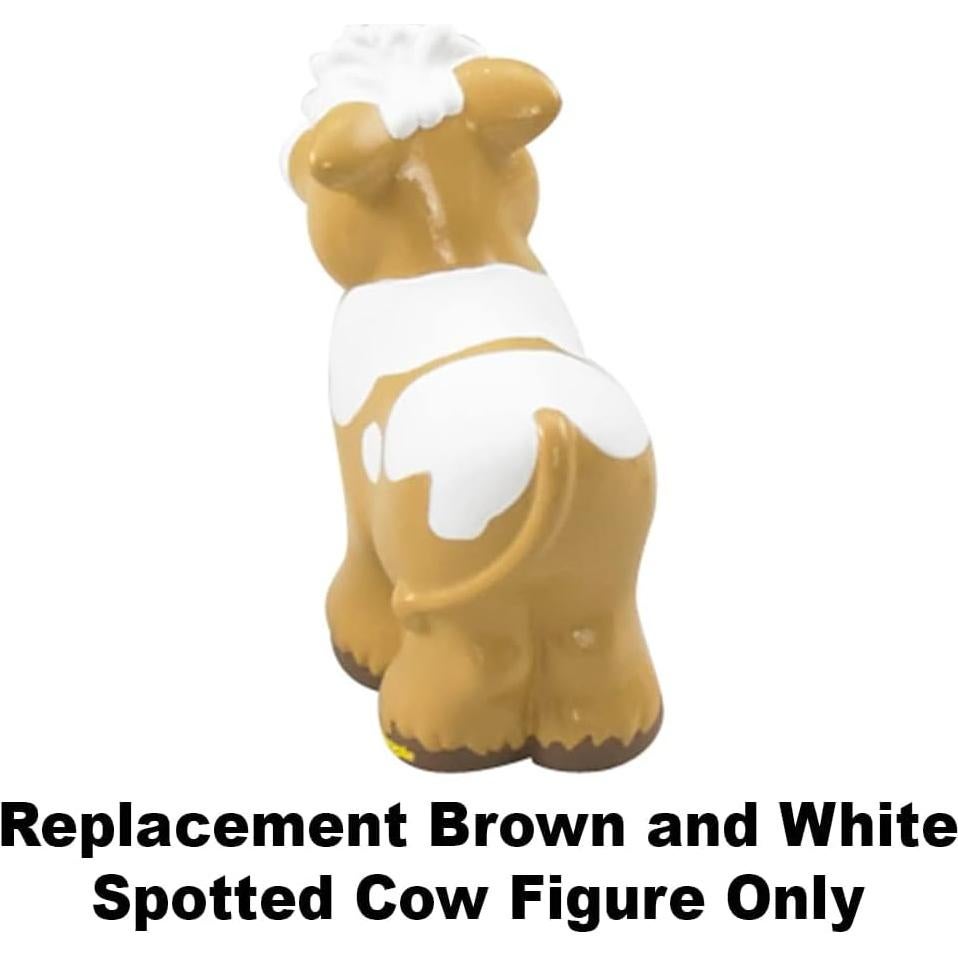 Figura de Vaca Marrón y Blanca Mattel CBG45 Reemplazo