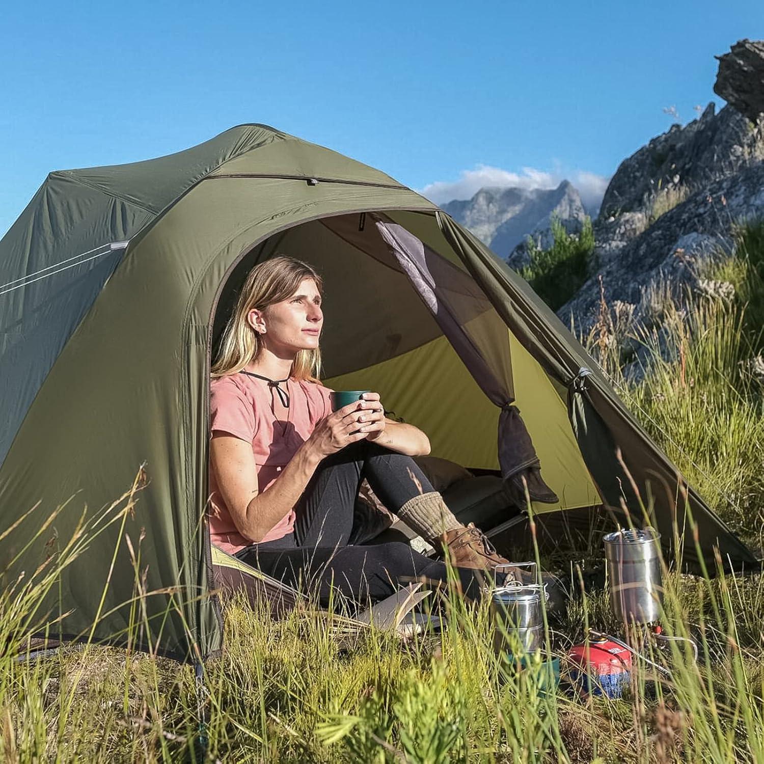 Tienda de Camping Naturehike Cloud-Up 3 Personas Impermeable