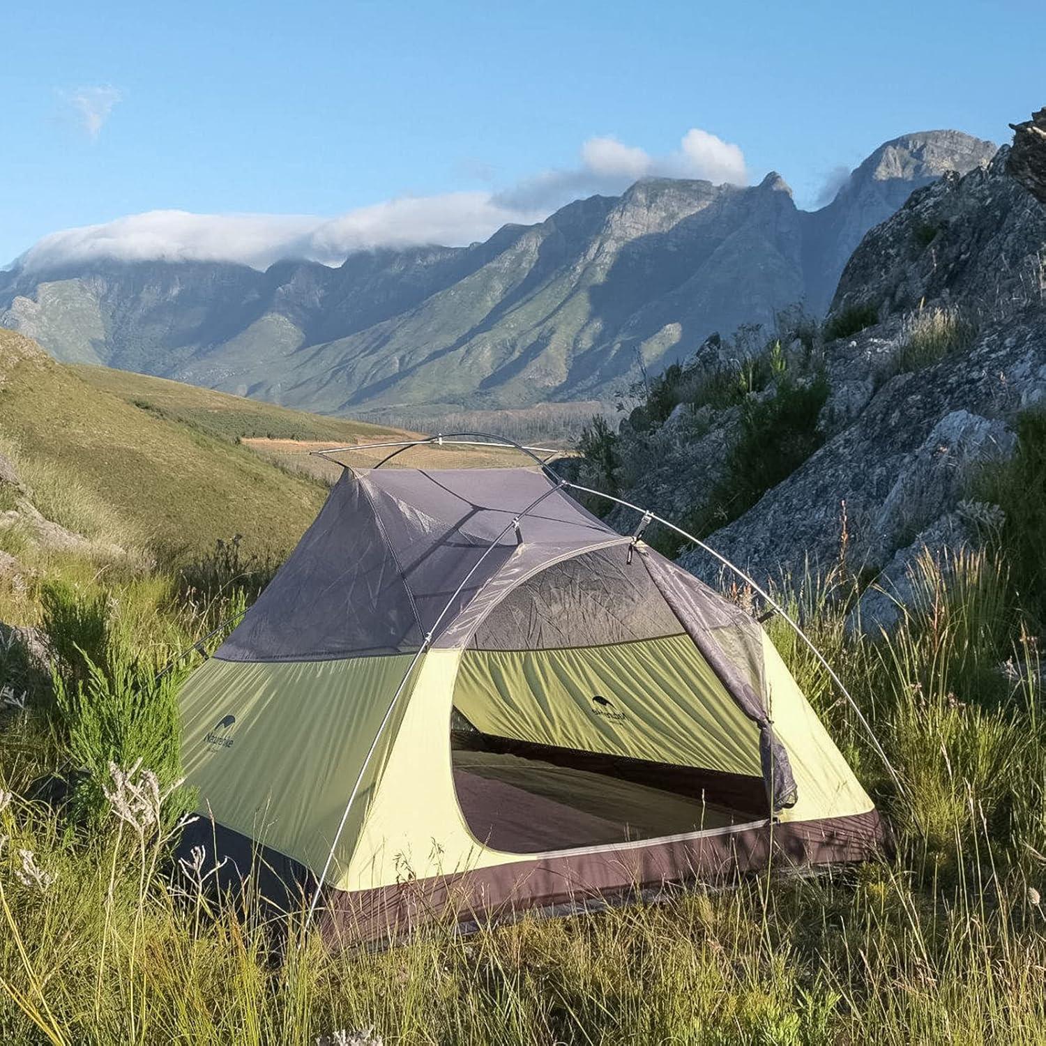 Tienda de Camping Naturehike Cloud-Up 3 Personas Impermeable