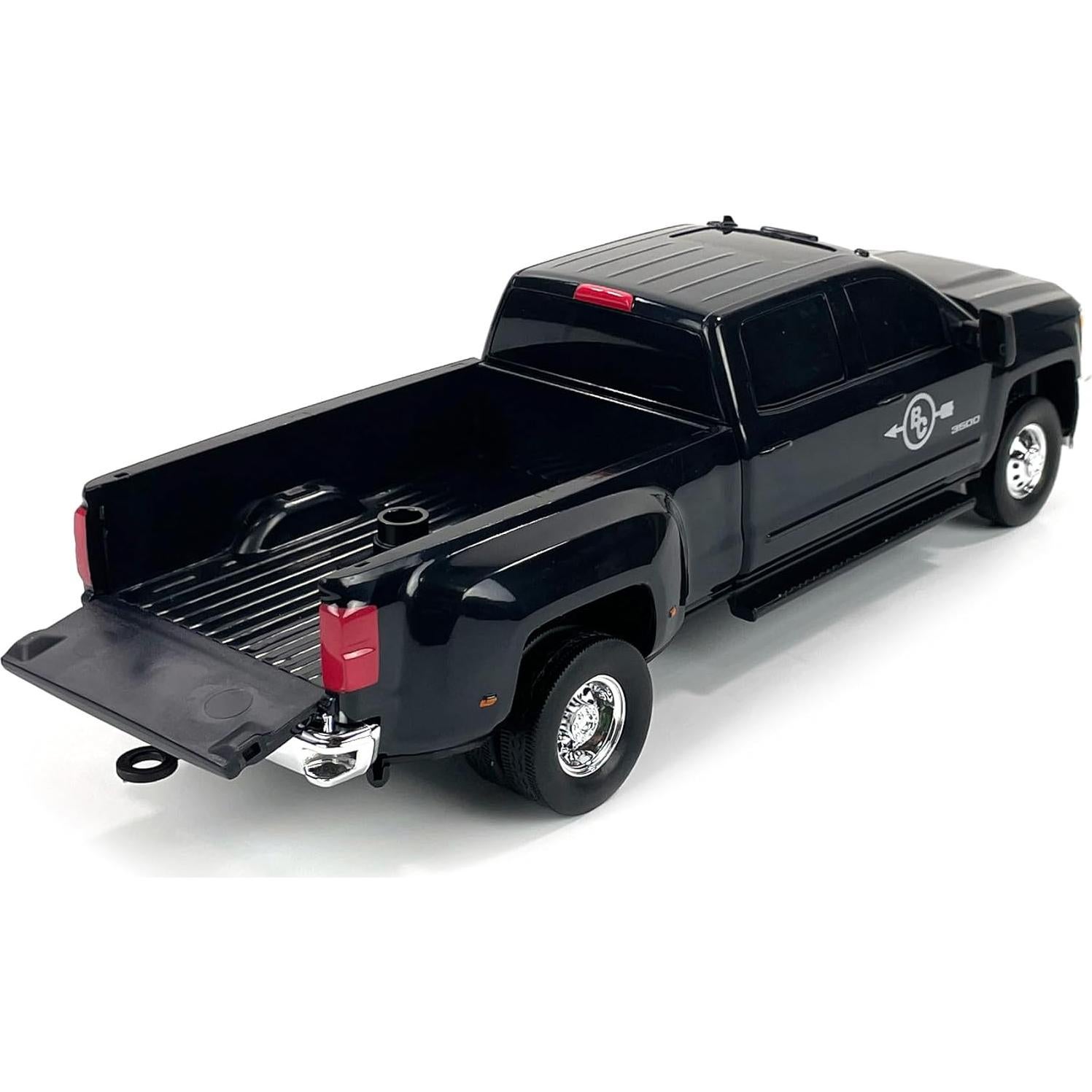 Big Country Toys Realistic Chevrolet Silverado Dually Truck Toy & Trailer Hitch, 1:20 Scale Farm Toys for 3 Year Old Boys