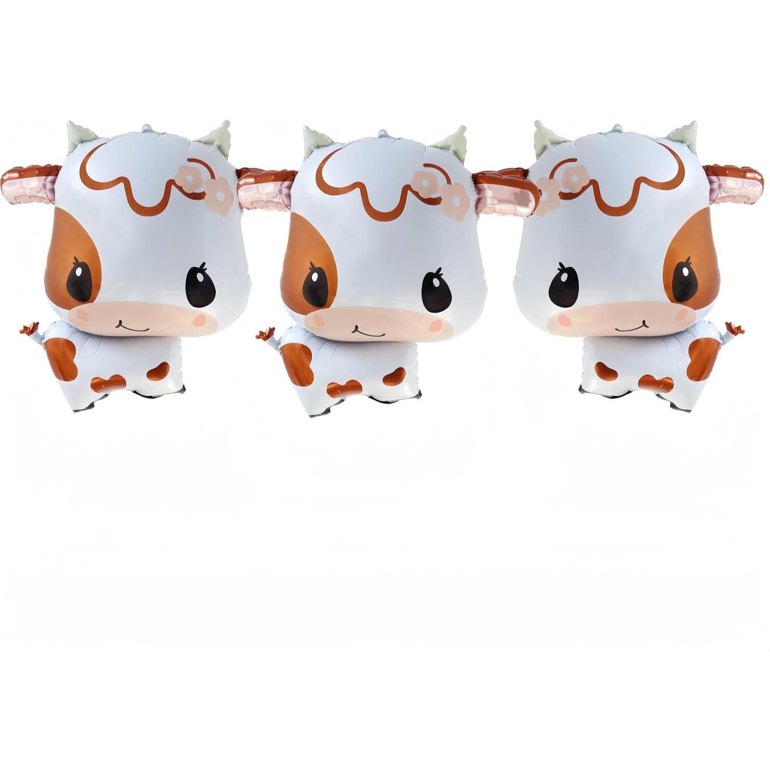 Set de 3 Globos Mylar de Vaca CYMYLAR para Fiesta