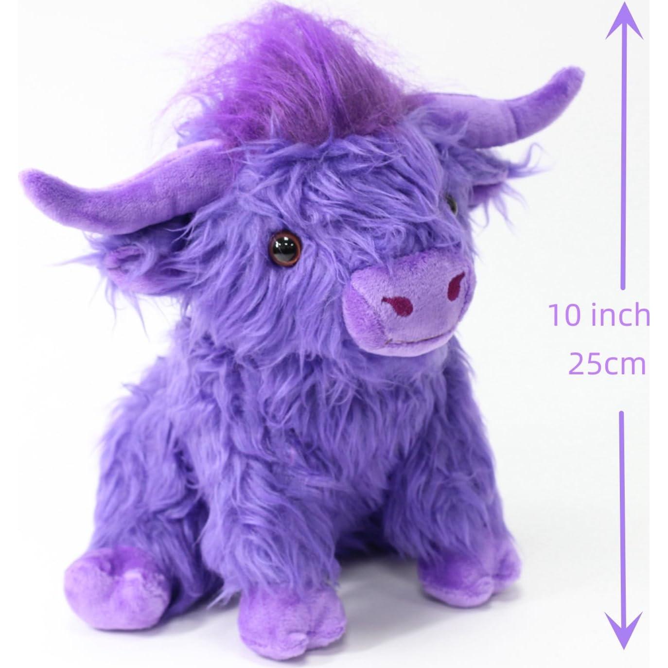 Juguete de Peluche Vaca de las Tierras Altas WinAdiGoo 25 cm