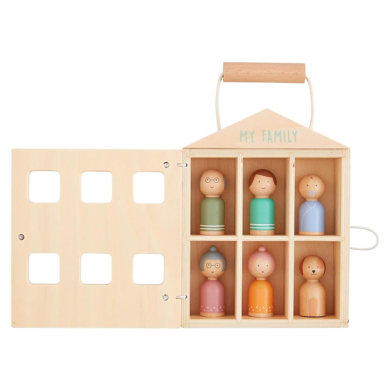 Juego de Casa de Madera Mud Pie Kids 7 Piezas Unisex