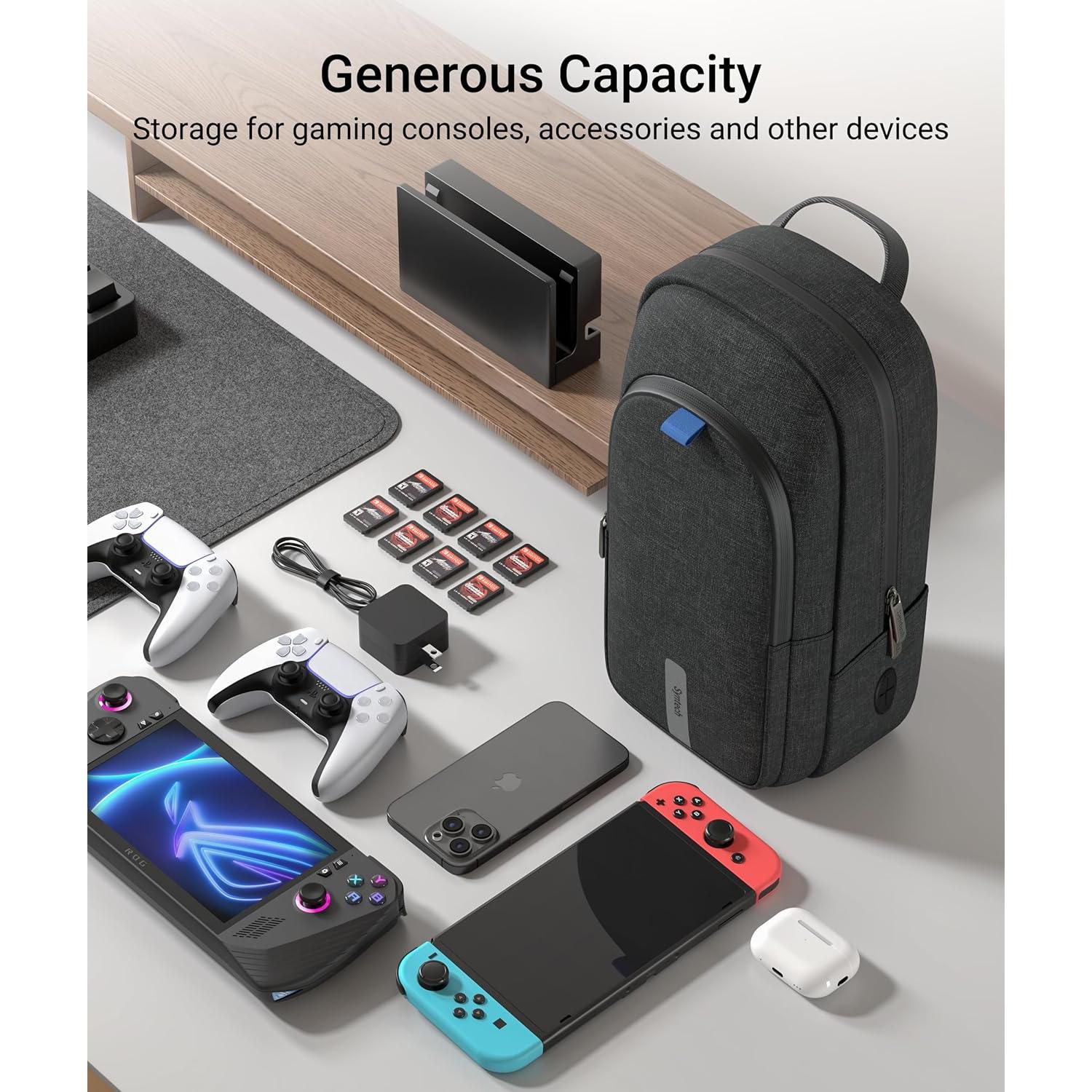 Funda de transporte Syntech para consolas y accesorios negra
