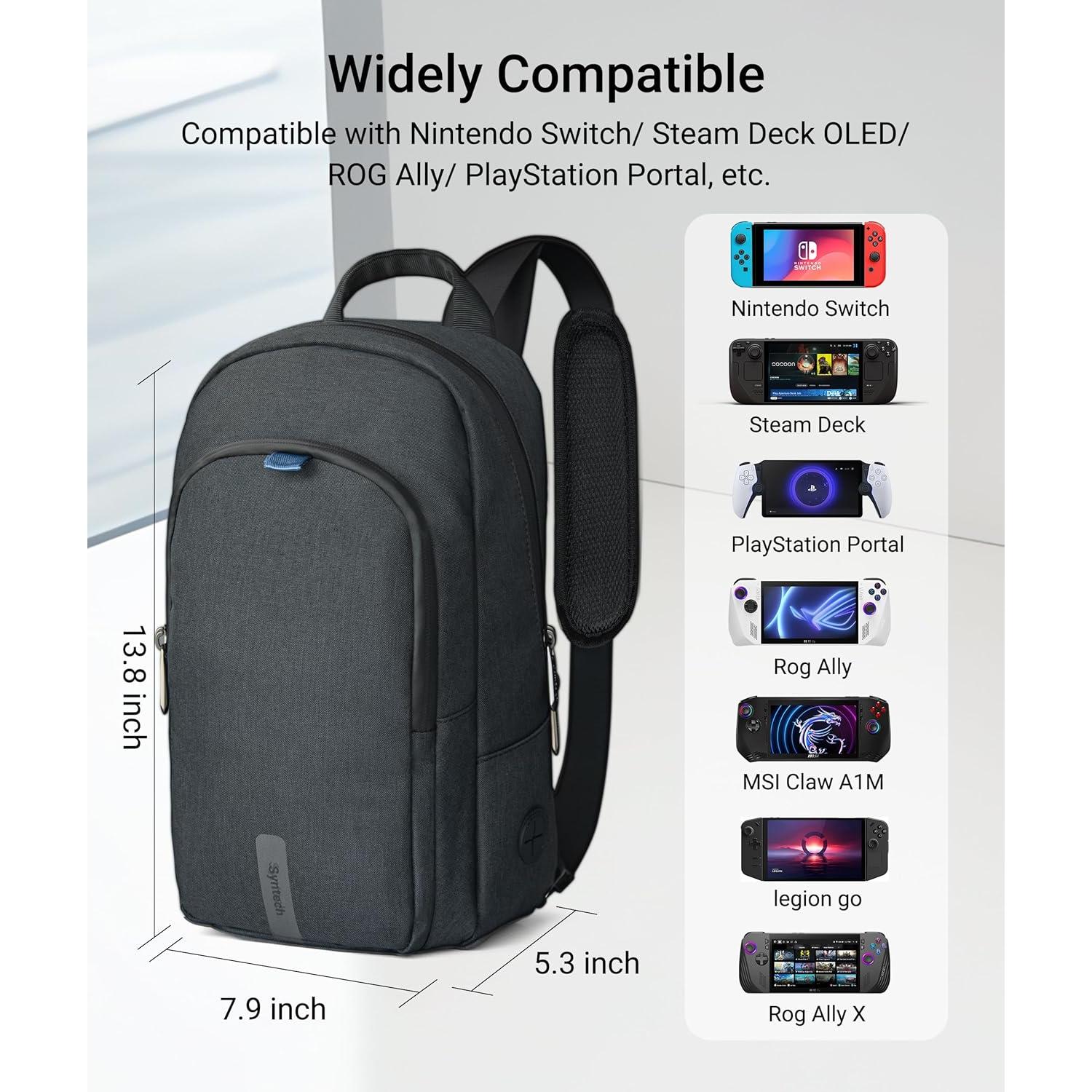 Funda de transporte Syntech para consolas y accesorios negra