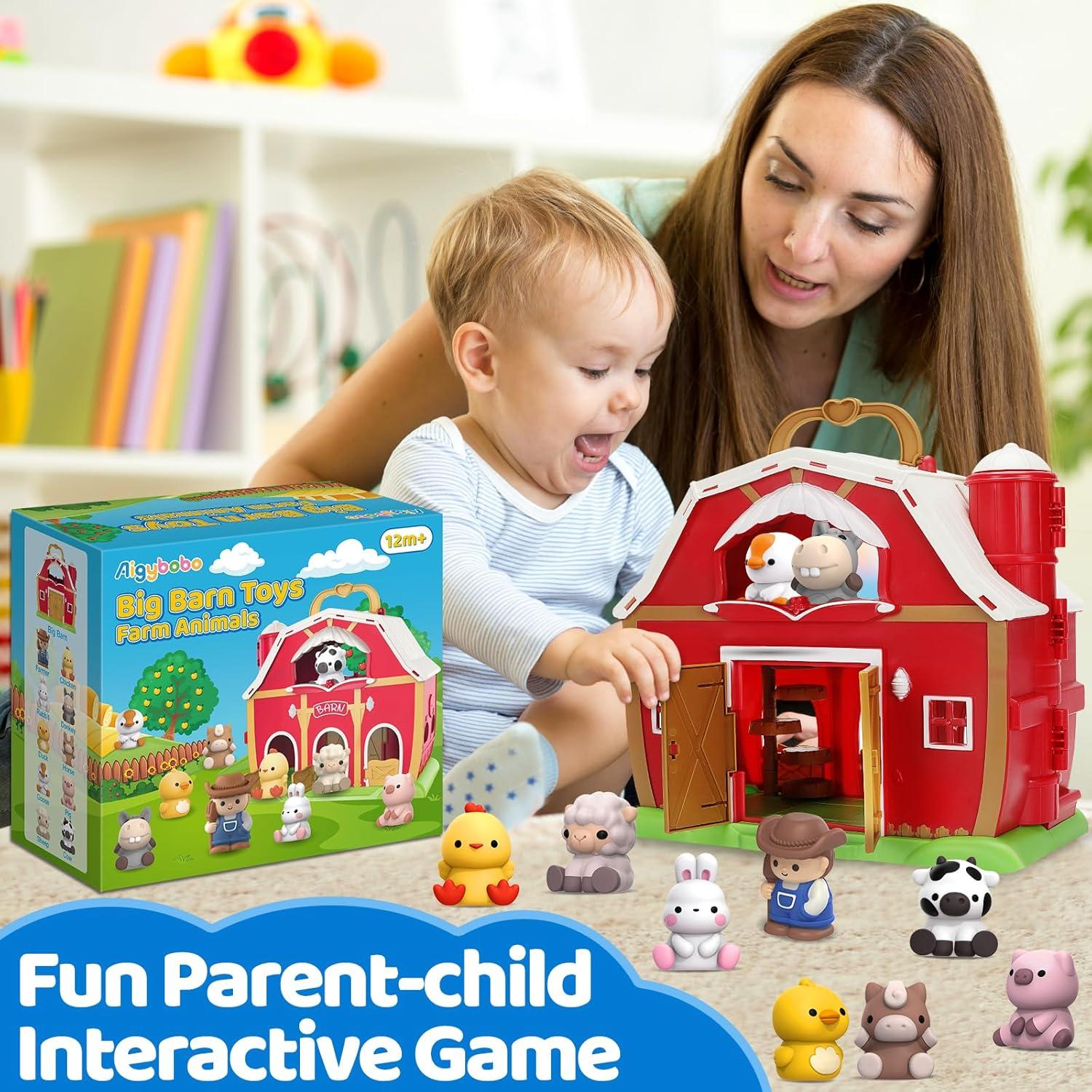 Juguete de Aprendizaje Aigybobo Gran Granja Roja 20 Piezas