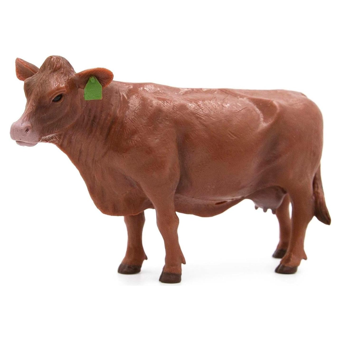 Vaca Angus Little Buster Toys Roja Realista 1/16