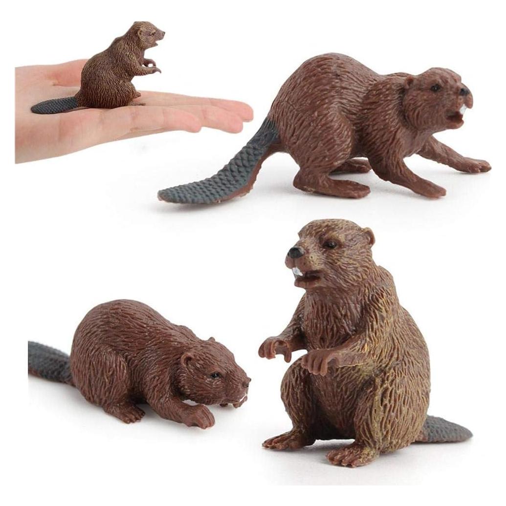 3PCS Figuras de Animales de Safari AUCOOMA Juguetes Educativos