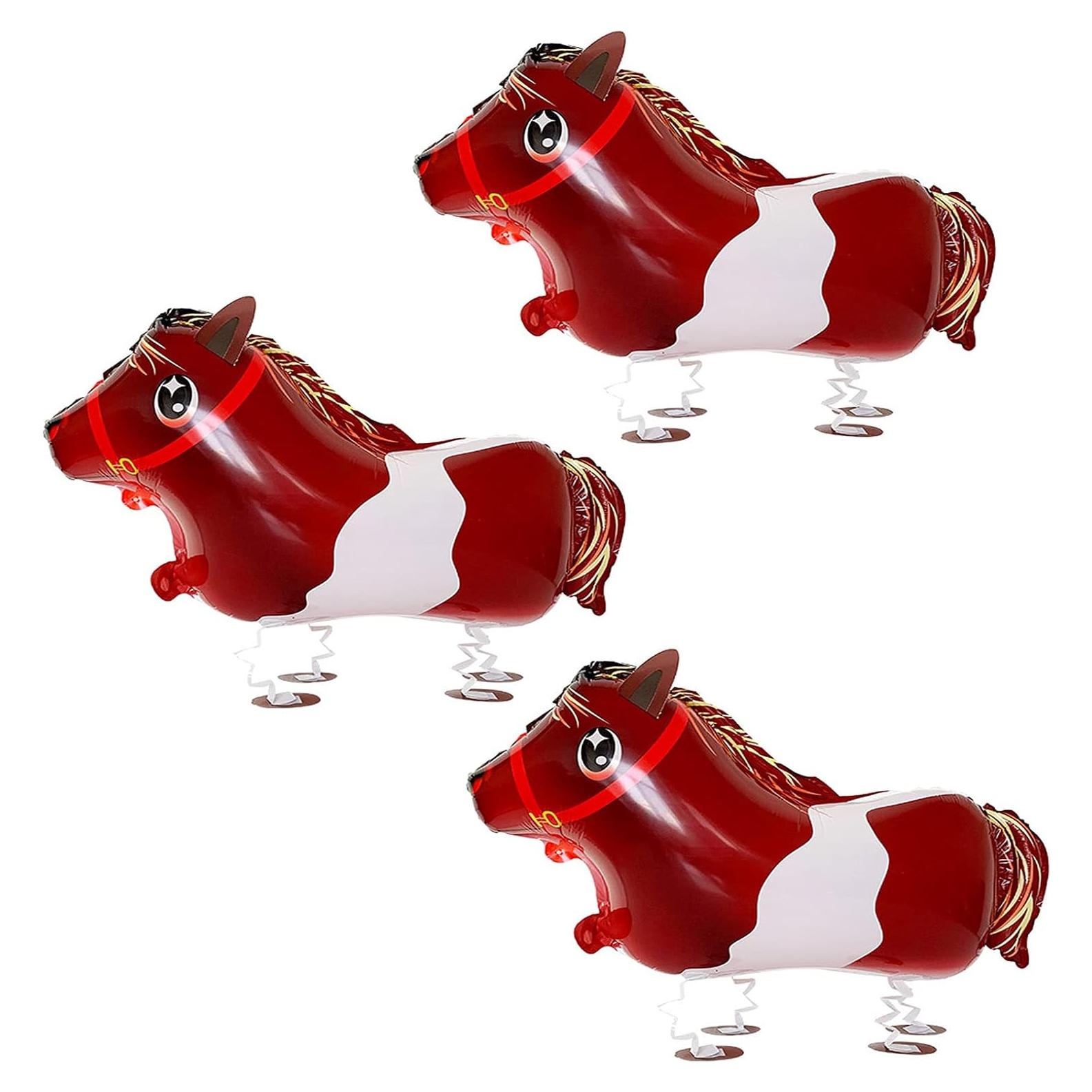 Globos Caminantes Soochat Caballo Mylar 3 Pcs Fiesta