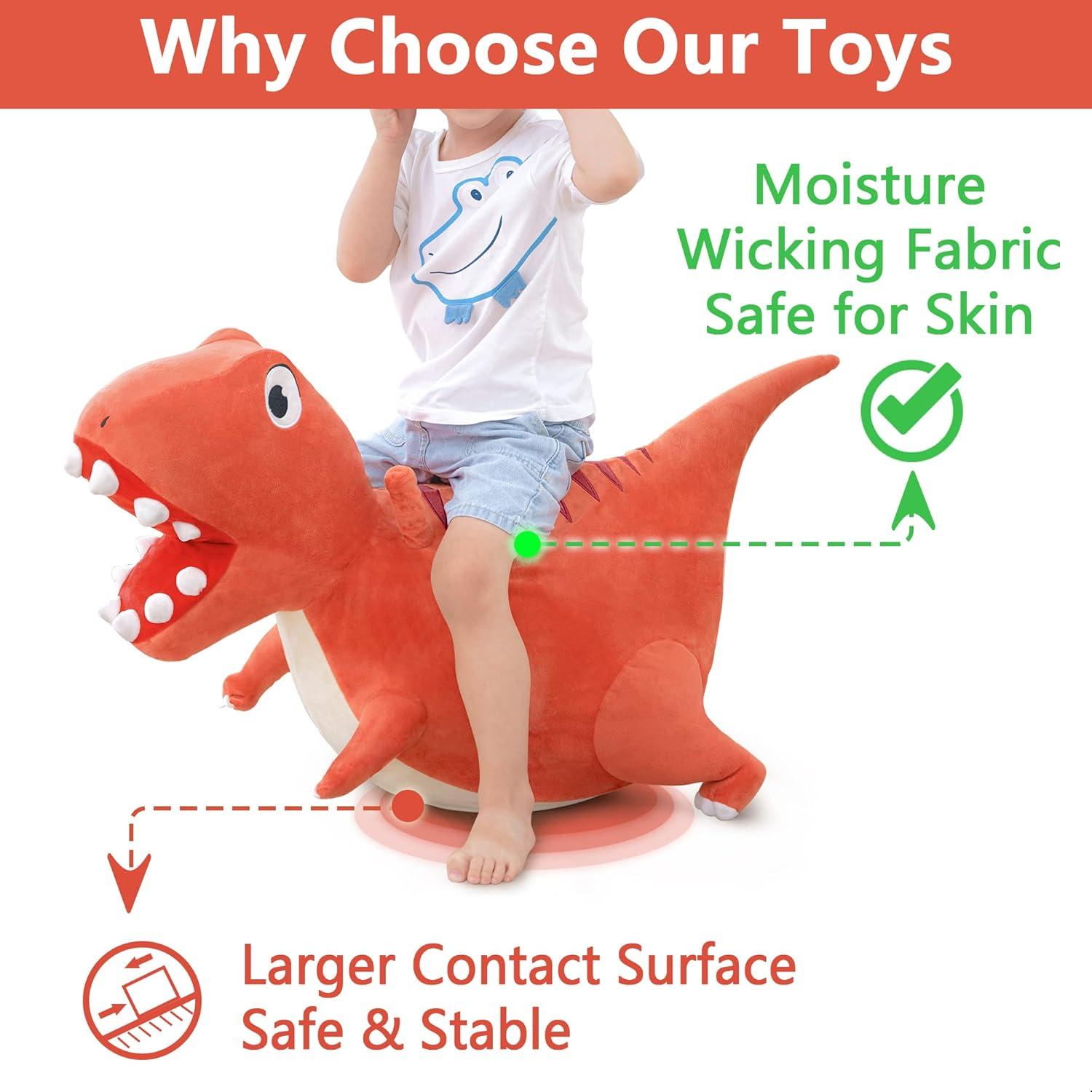 Bouncy Pals T-Rex Inflable para Niños 3 a 6 Años
