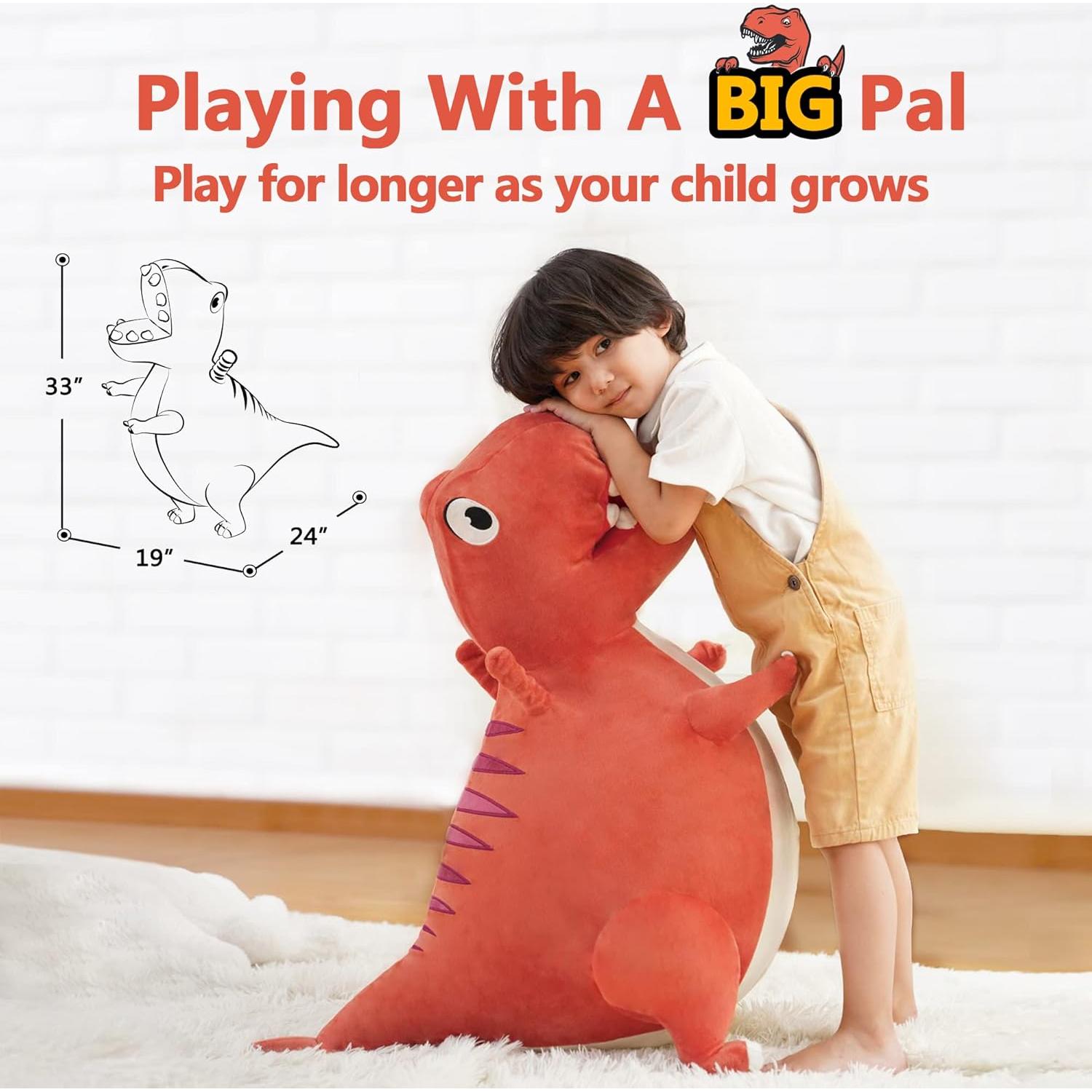 Bouncy Pals T-Rex Inflable para Niños 3 a 6 Años
