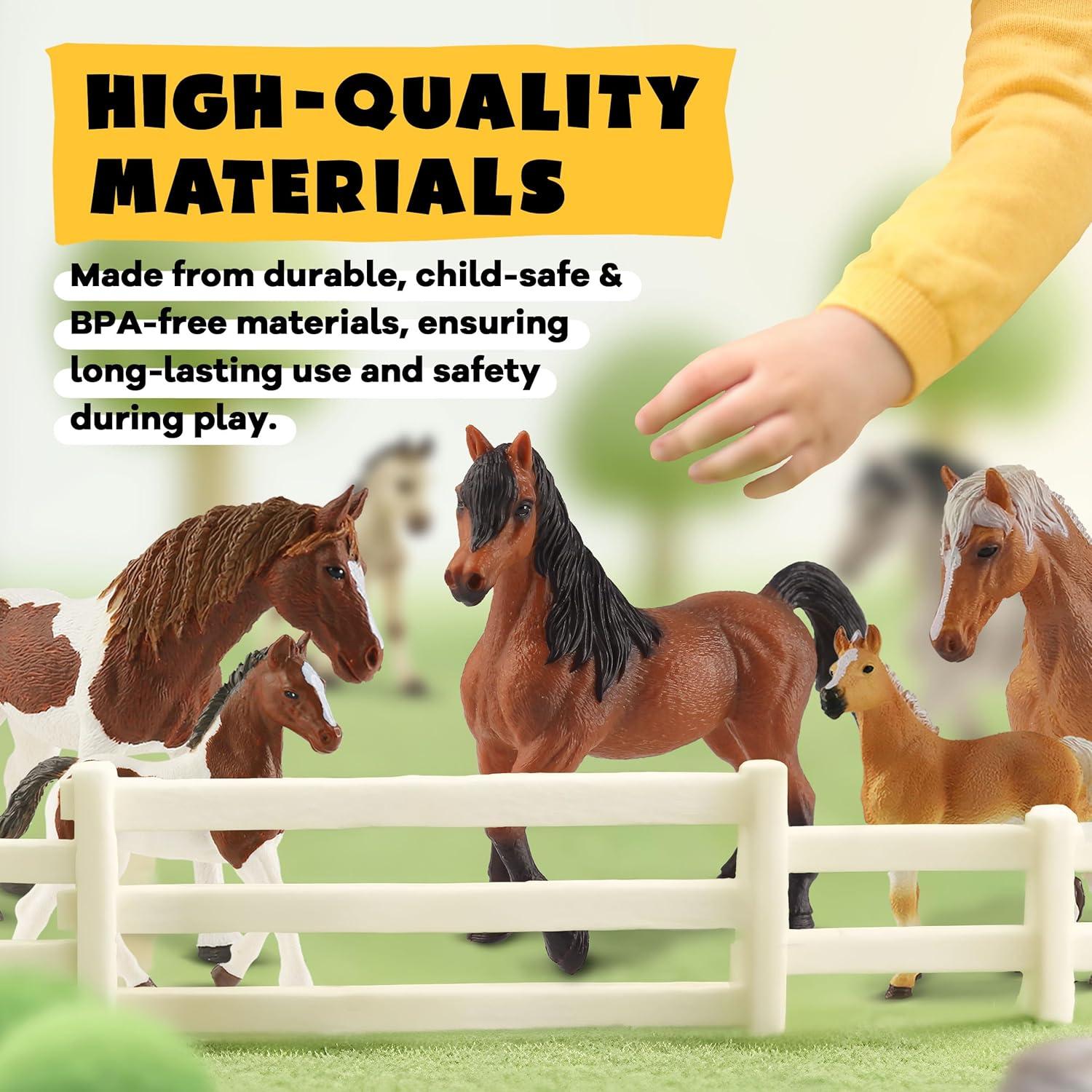 Juego de Figuras de Caballo Zippytots - 10 PCS Realistas