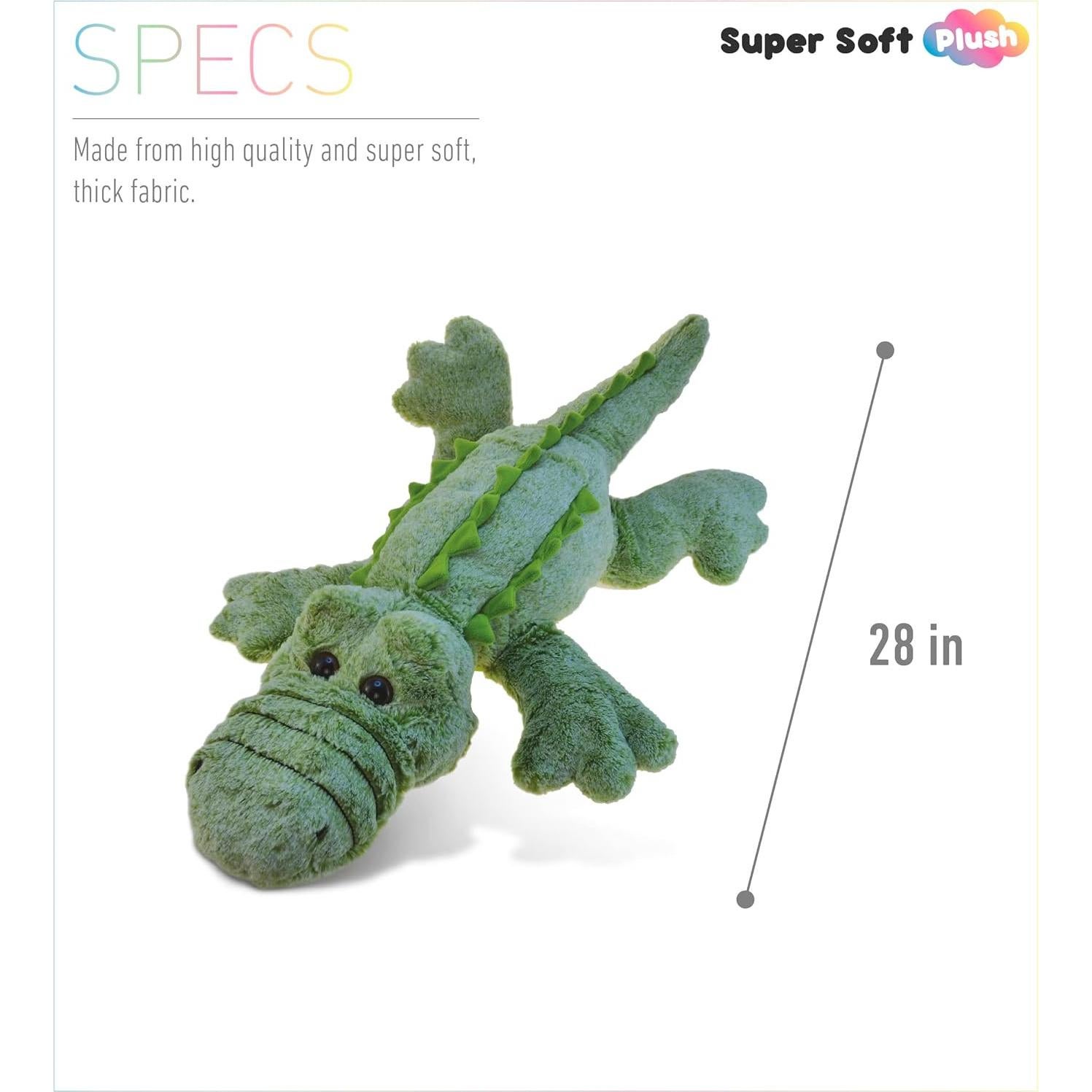 Almohada de Peluche Cocodrilo DolliBu 71 cm Suave