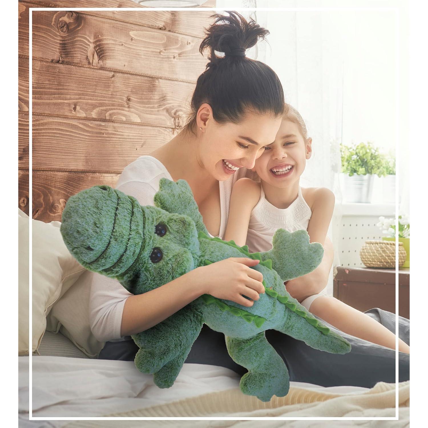 Almohada de Peluche Cocodrilo DolliBu 71 cm Suave