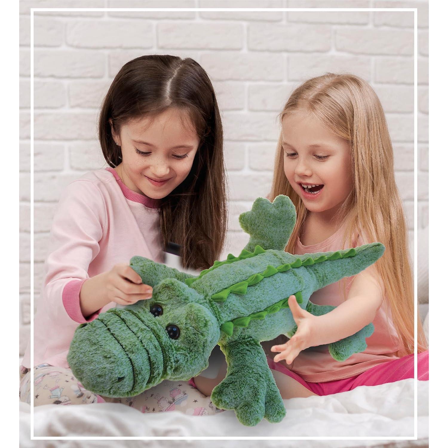 Almohada de Peluche Cocodrilo DolliBu 71 cm Suave