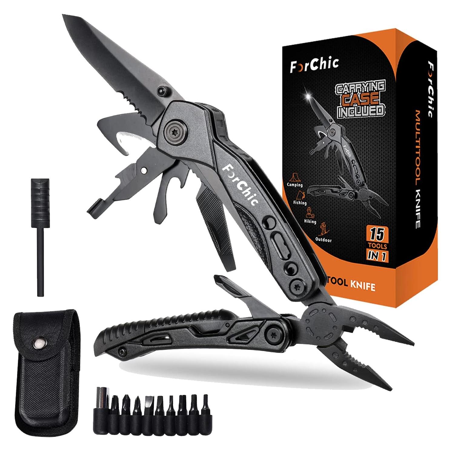 Multiherramienta 15 en 1 ForChic, Alicates y Accesorios