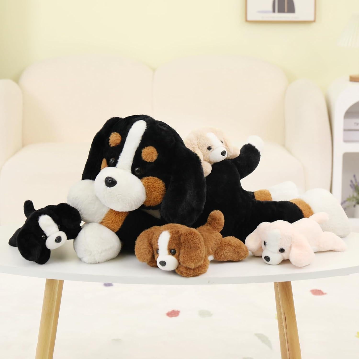 Set de Peluches Perro Bernés MorisMos 5 Piezas 24 cm