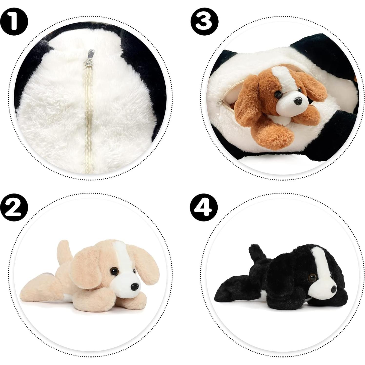 Set de Peluches Perro Bernés MorisMos 5 Piezas 24 cm