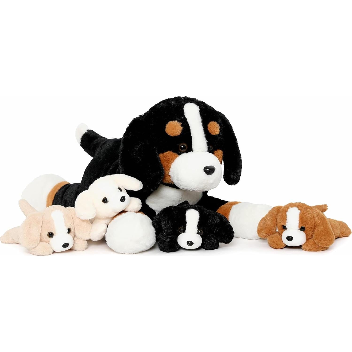 Set de Peluches Perro Bernés MorisMos 5 Piezas 24 cm