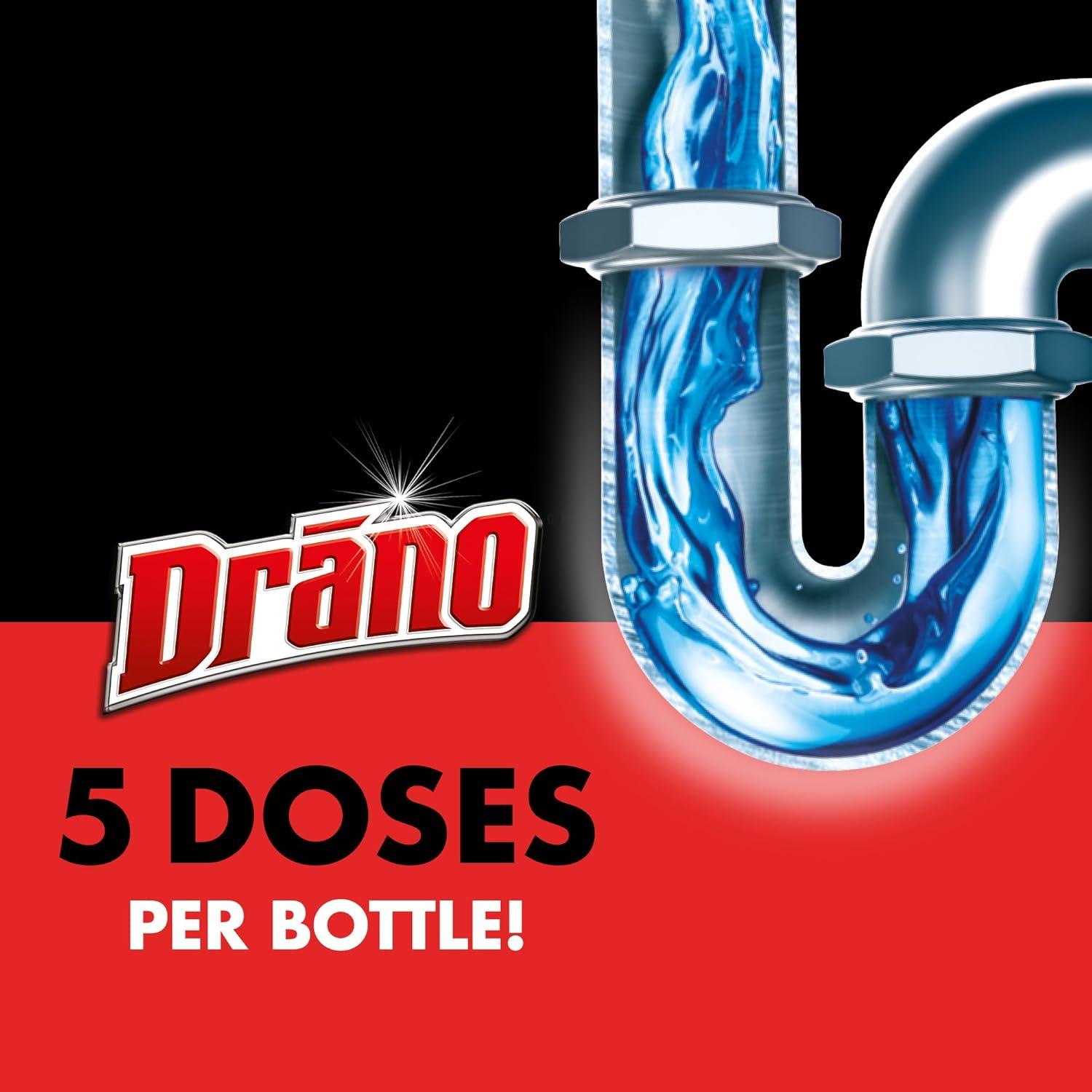 Drano Max Gel 80 Oz Removedor de Obstrucciones para Drenajes
