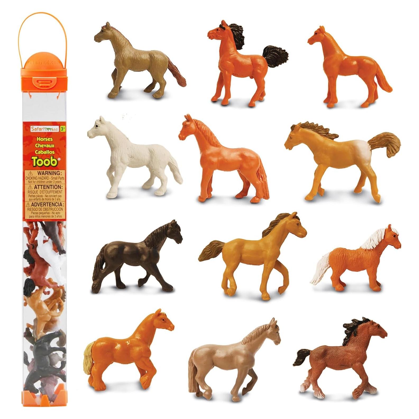 Safari Ltd. Caballos TOOB - 12 Figuras Mini Educativas