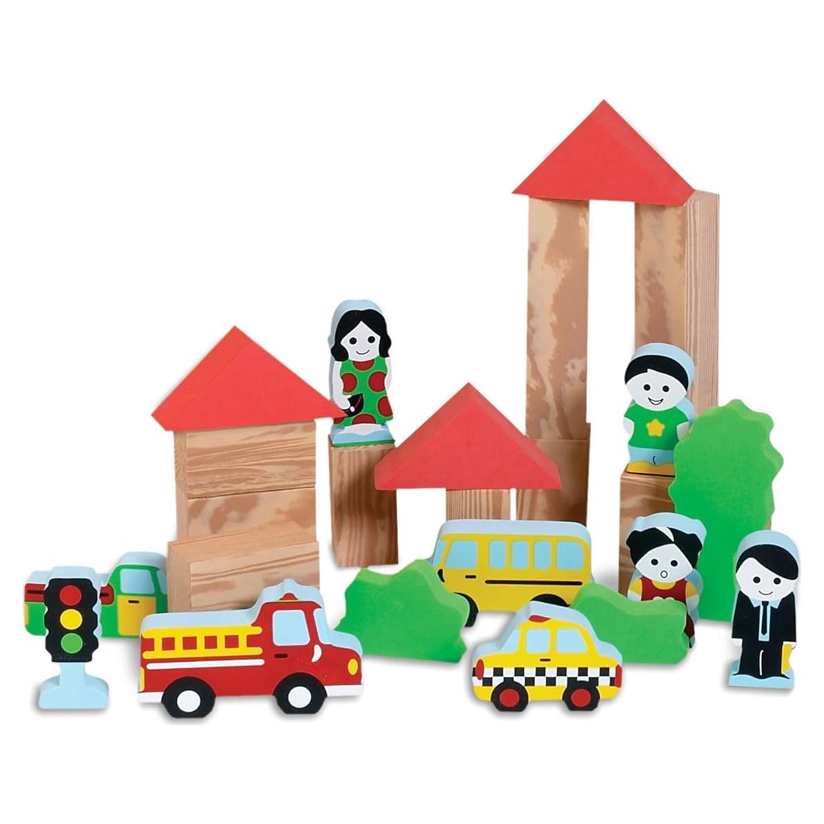 Edushape Conjunto de Bloques Suaves Ciudad 29 Piezas