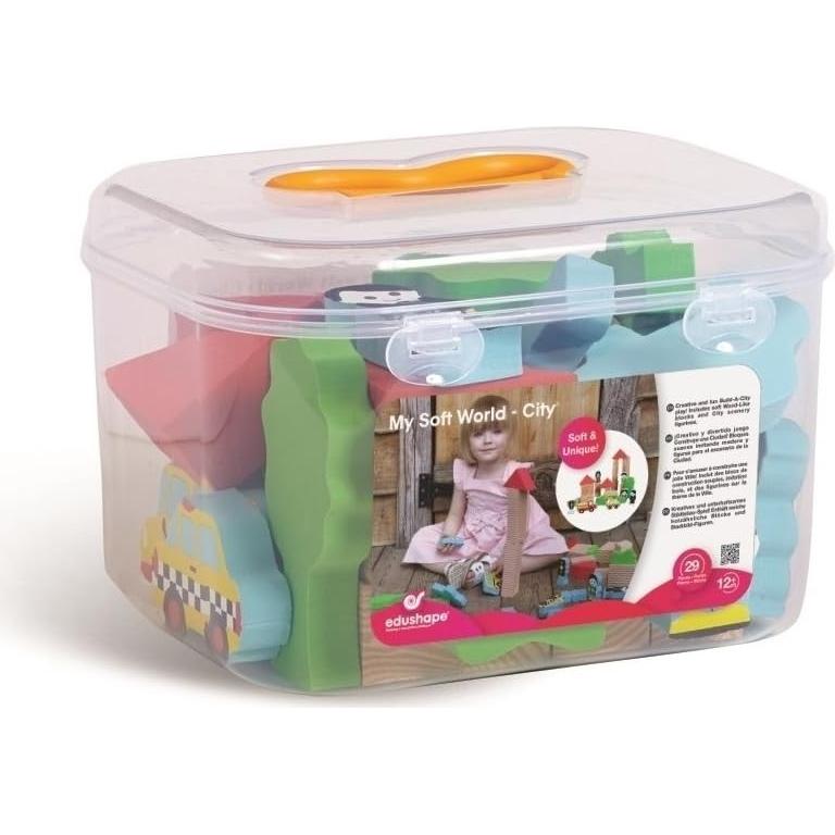Edushape Conjunto de Bloques Suaves Ciudad 29 Piezas
