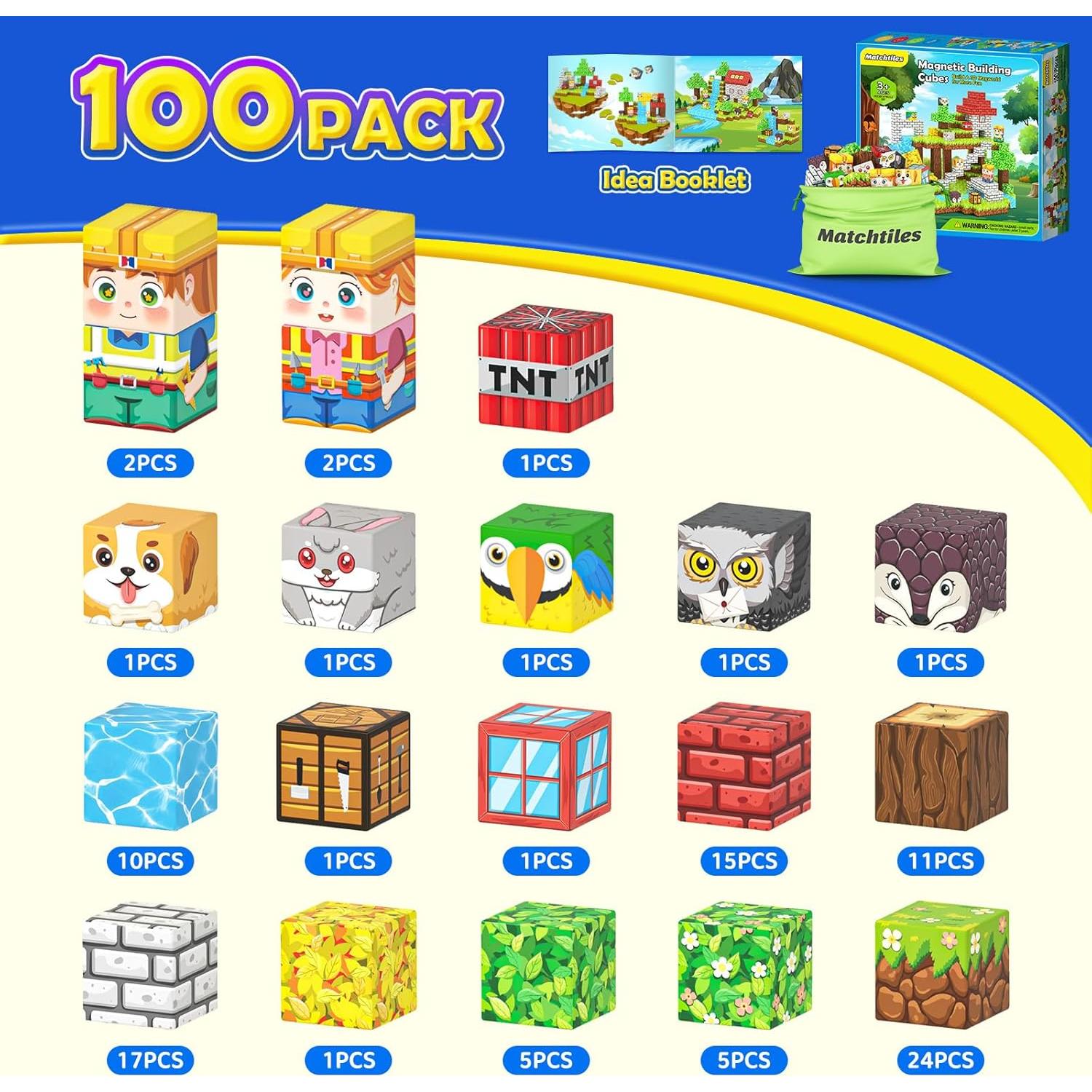 Set de Azulejos Magnéticos de Animales de Granja 44PCS