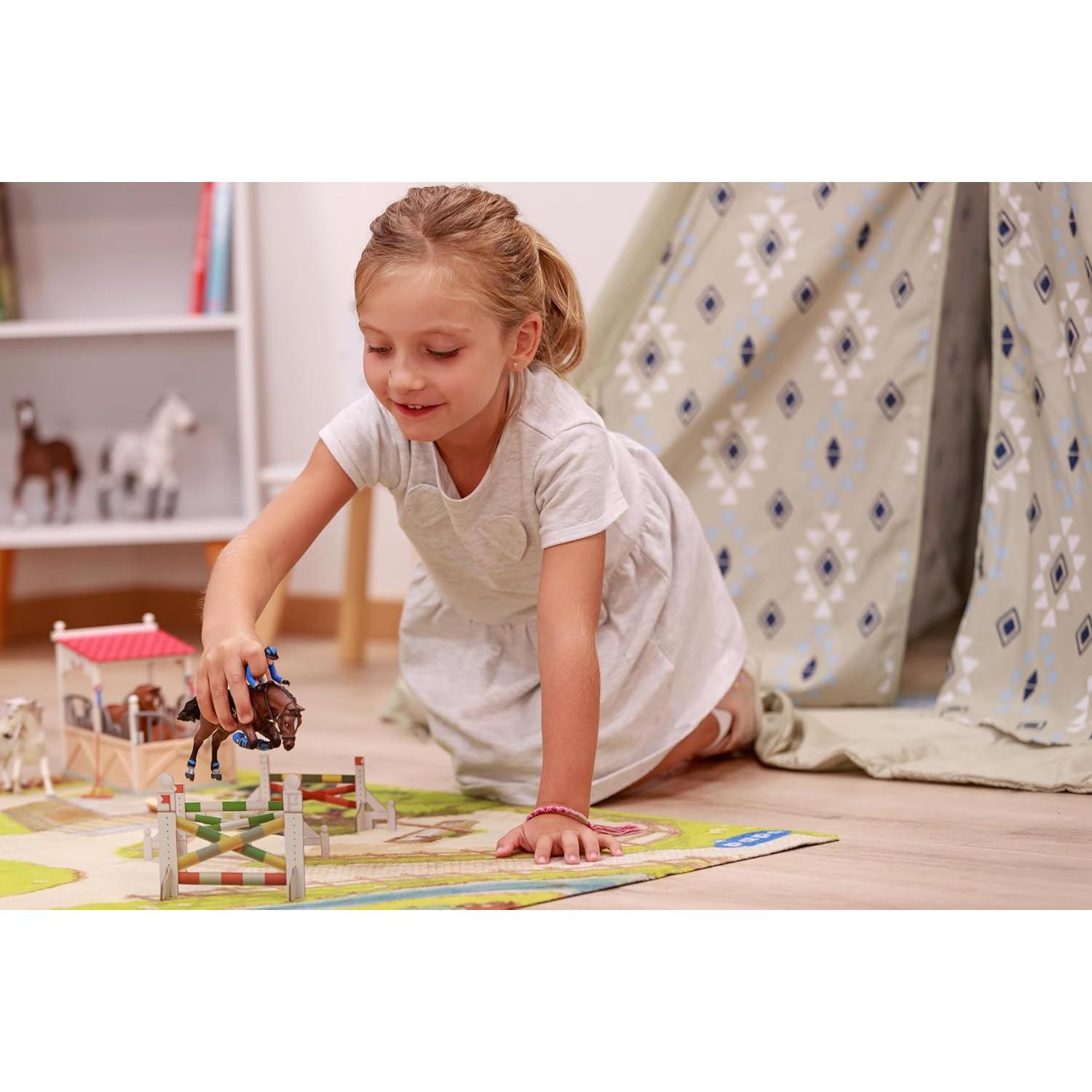 Figurita Caballo de Competición Papo 51561 Pintada a Mano