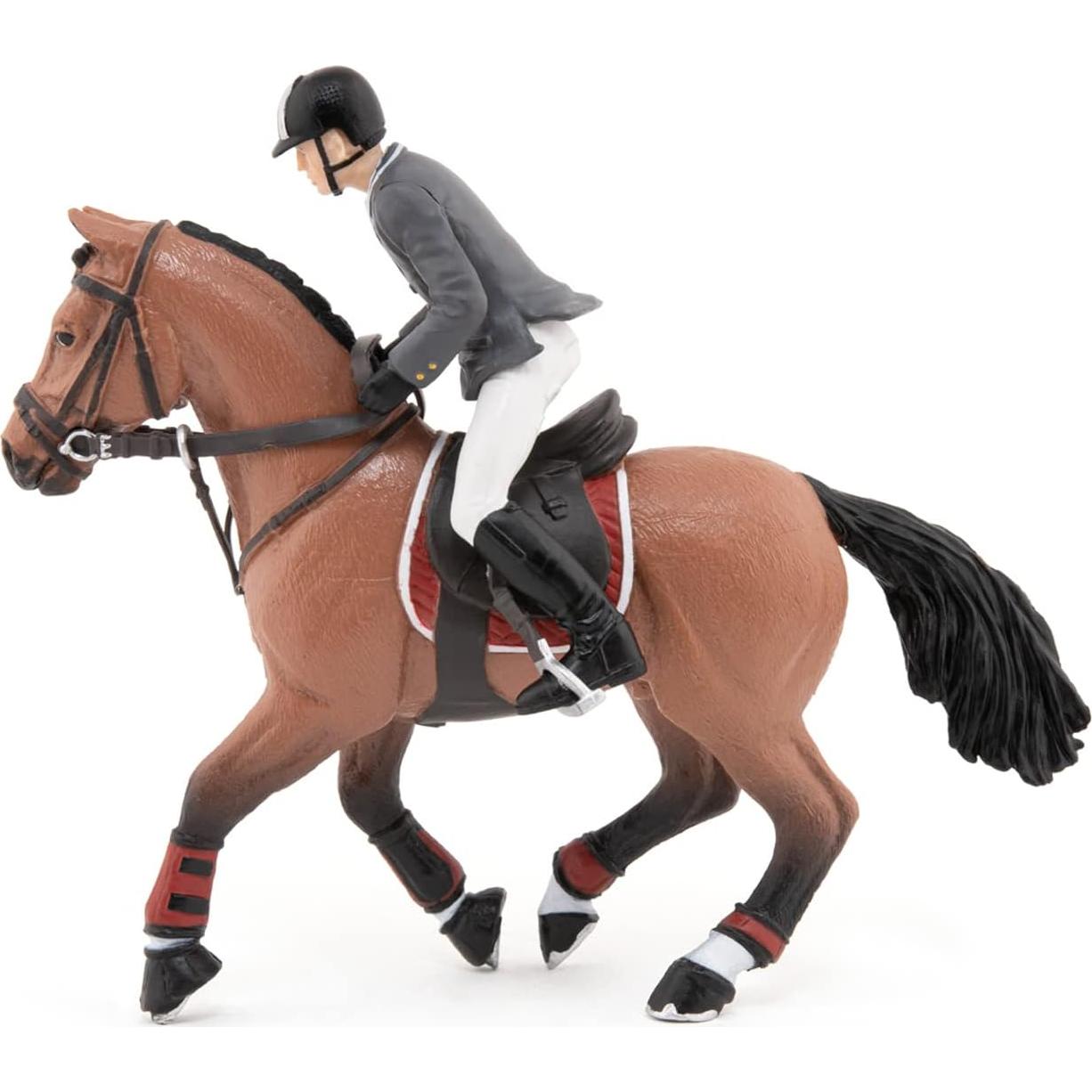 Figurita Caballo de Competición Papo 51561 Pintada a Mano