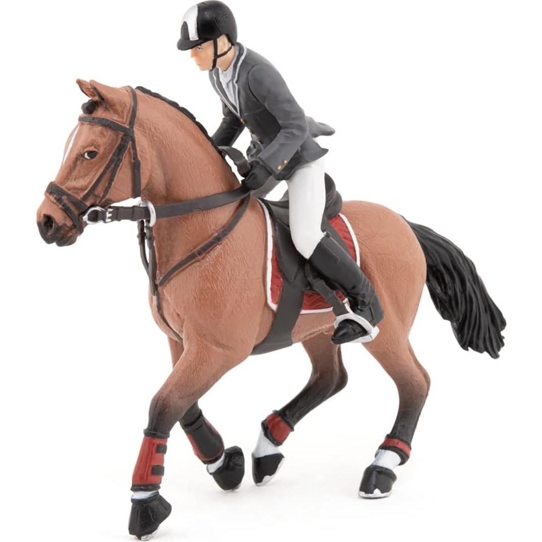 Figurita Caballo de Competición Papo 51561 Pintada a Mano